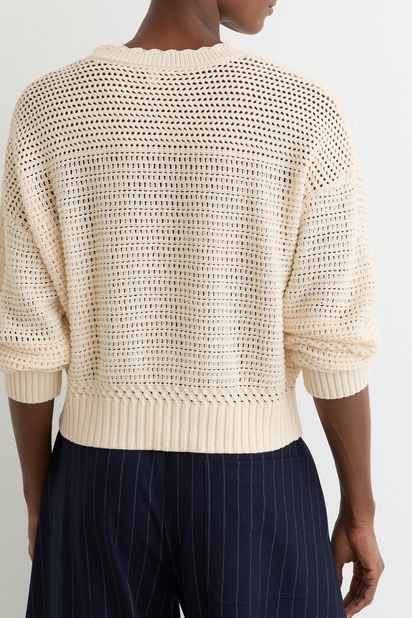 CREW NECK STITCH JUMPER NEUTRAL 3