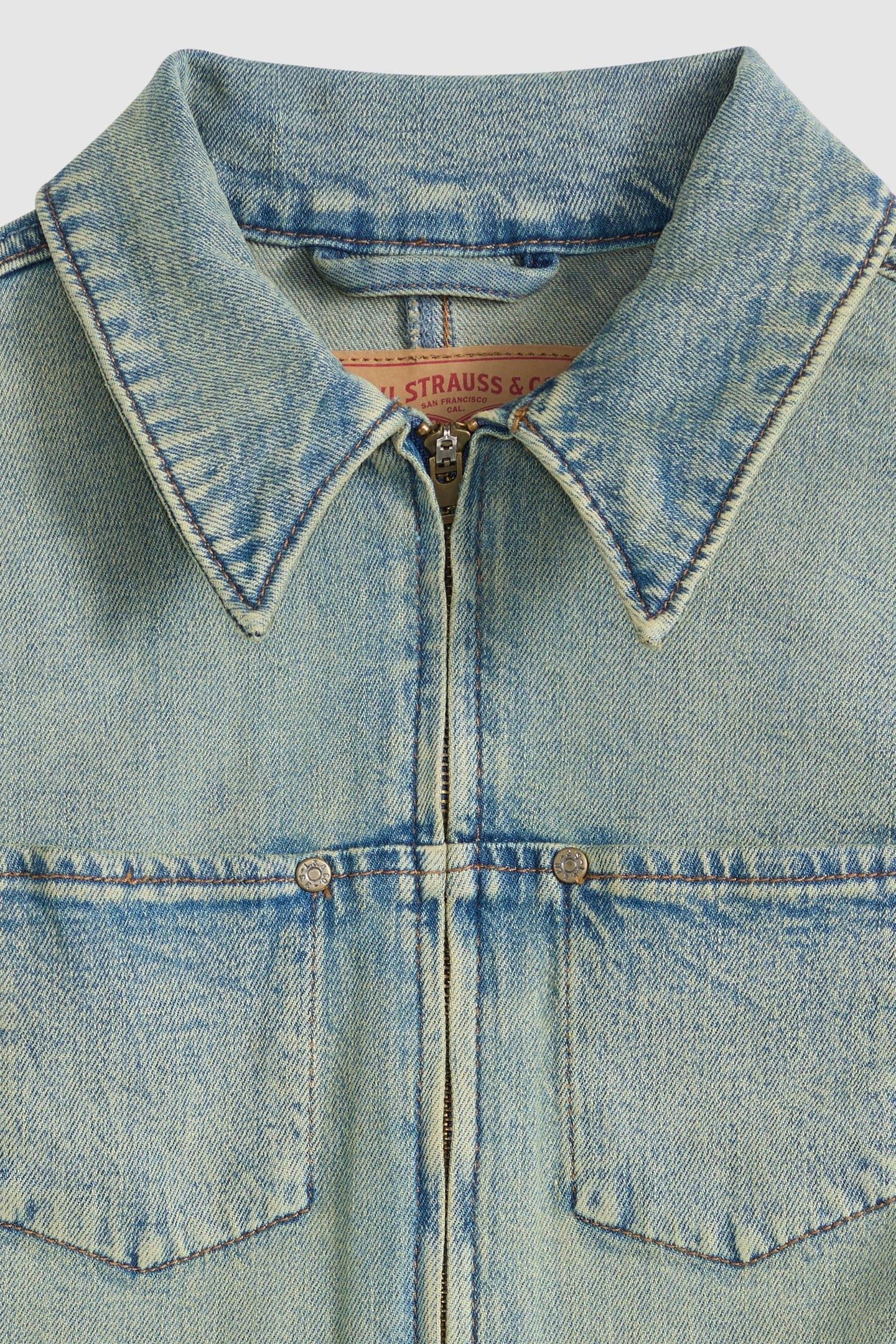 Y2K STRETCH FITTED TRUCKER JACKET 6