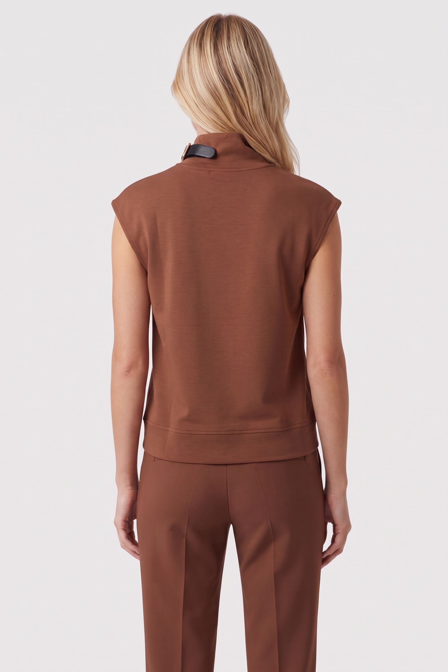 BELT DETAIL FANCY SWEATSHIRT FRIAR BROWN 2
