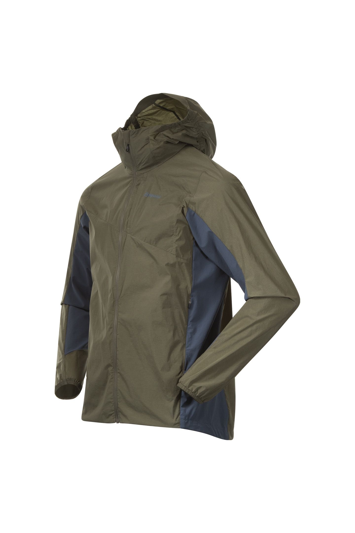 RABOT LT WINDBREAKER JACKET GREEN MUD/ORION BLUE 2