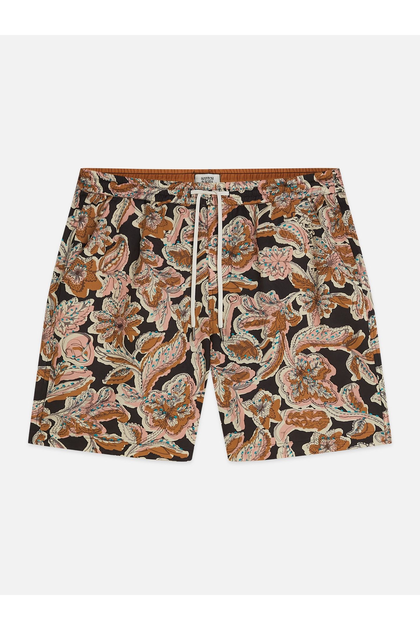 PRINTED MIDLENGTH SWIM SHORTS BLACK 4