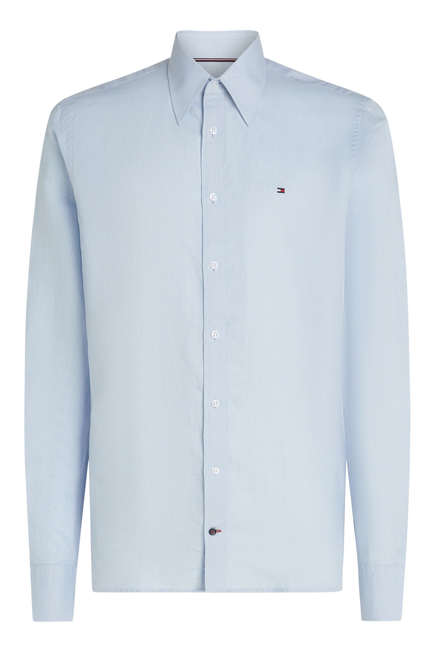CL W-CO LINEN SLD SHIRT BREEZY BLUE 4