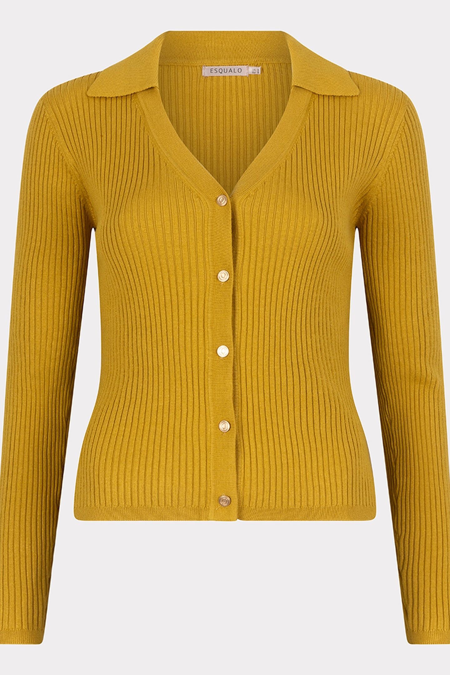 SWEATER BUTTON UP GOLDEN OLIVE 1