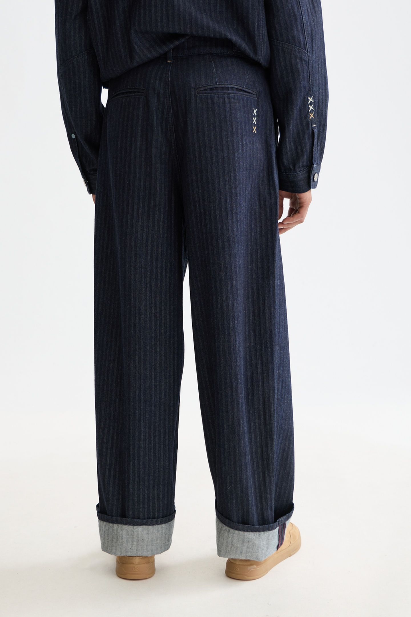 SEASONAL LOOSE FIT DENIM CHINO NAVY 2