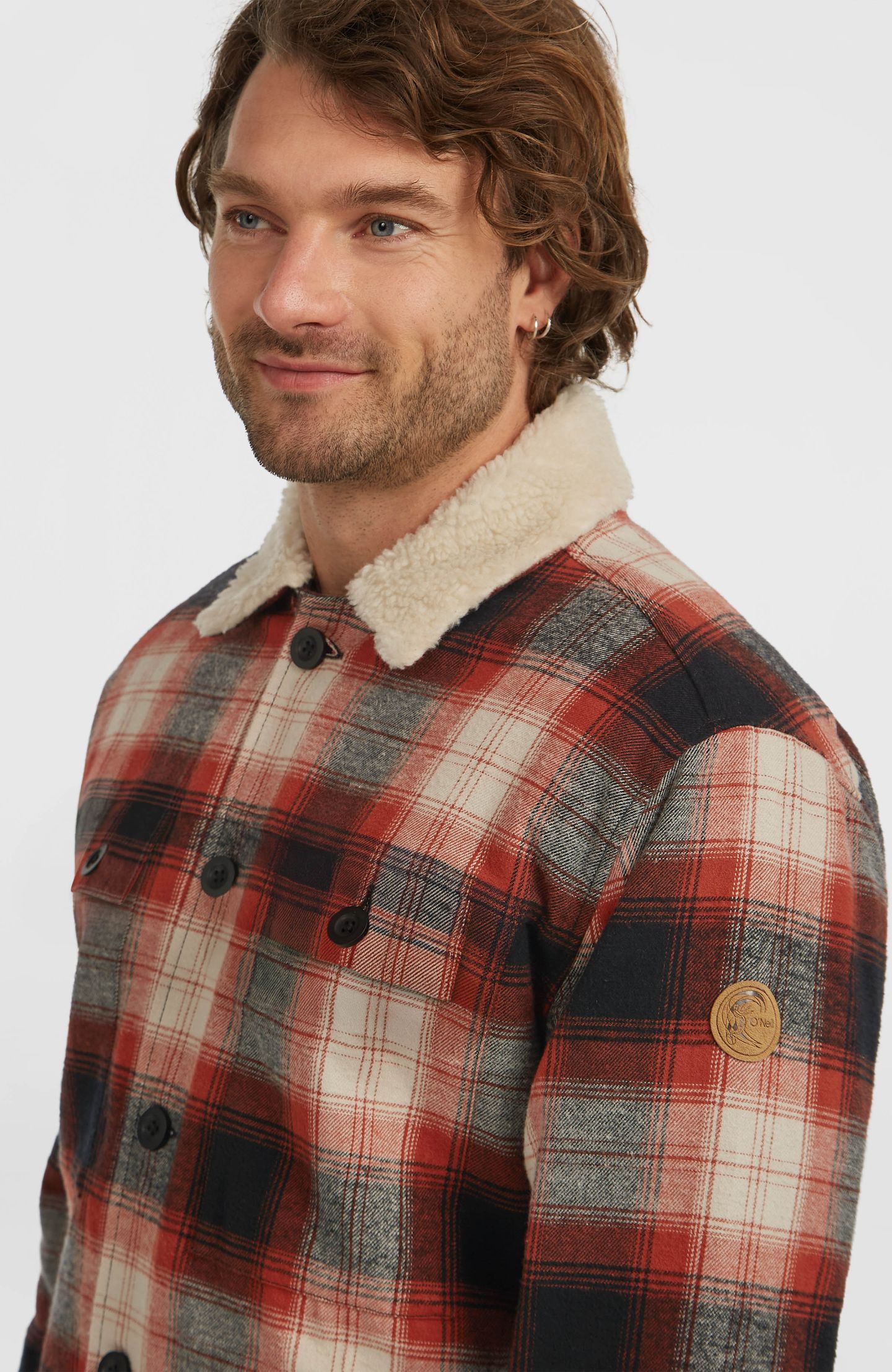 O'RIGINALS FLEECE LINED JACKET BONFIRE CHECK 8