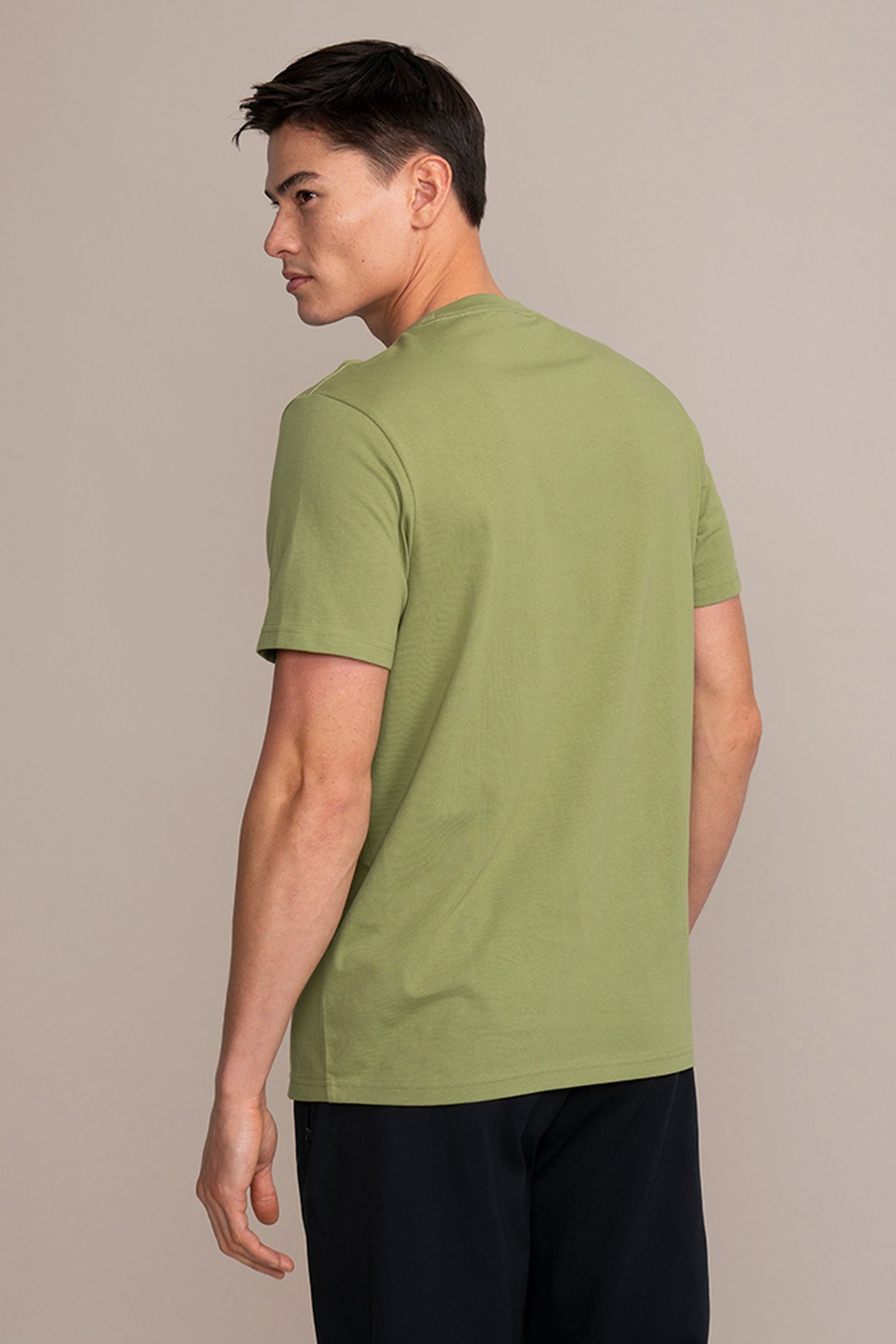 WEIGHT PLATE CREW NECK TEE OLIVE 3