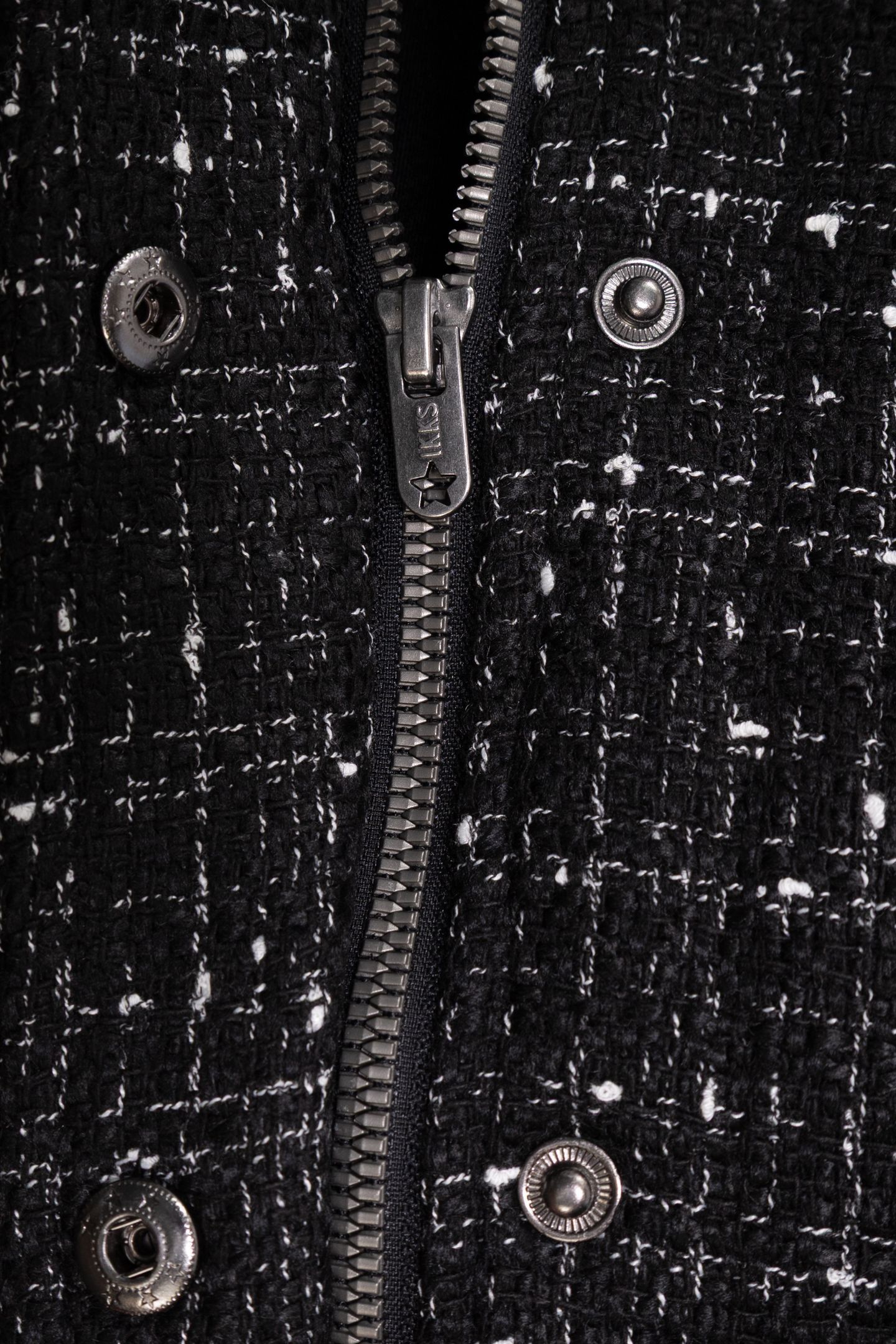 GIRLS’ BLACK TWEED-LOOK JACKET 4