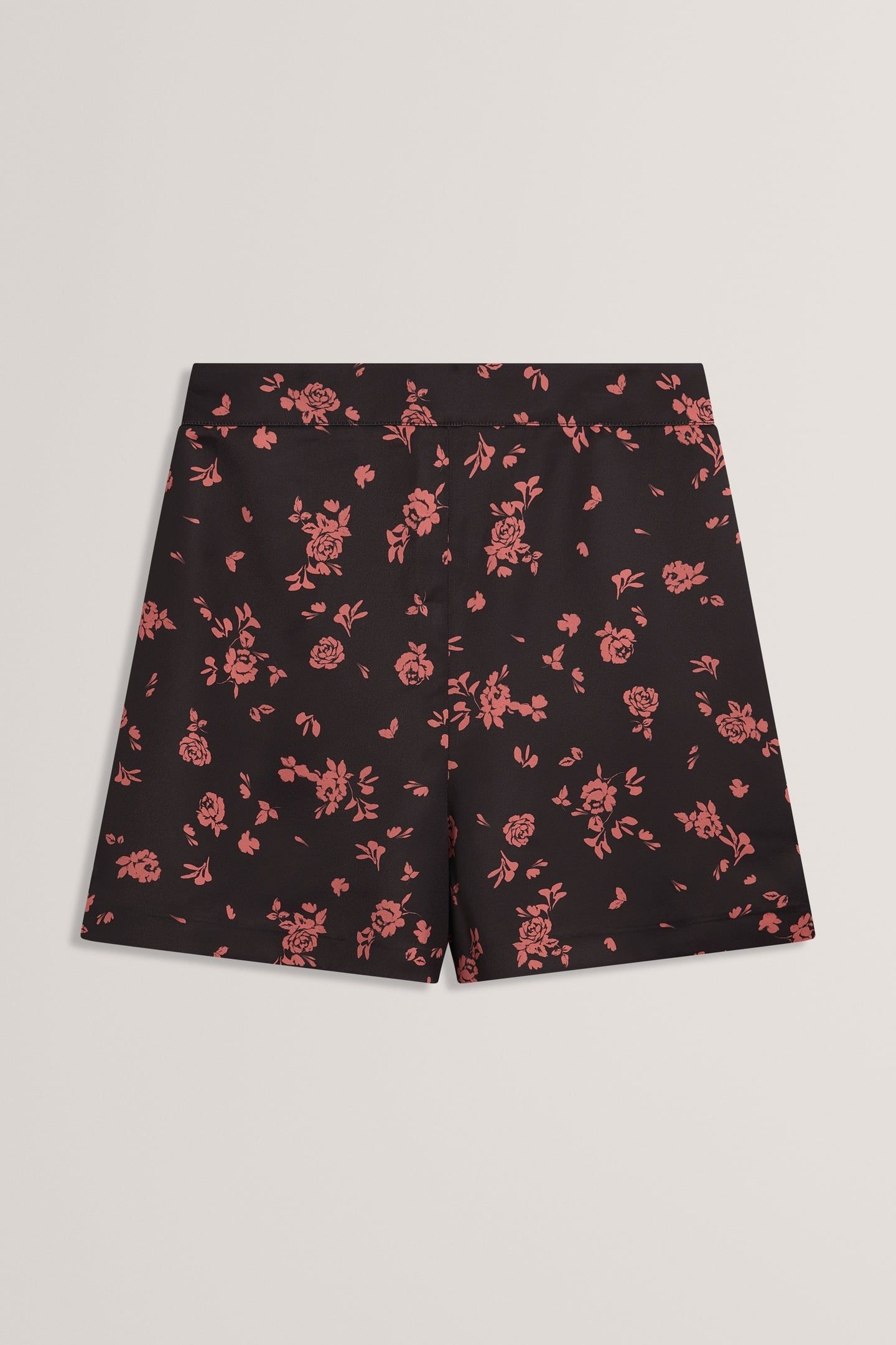 PRINTED SATIN SHORT BLACK 2
