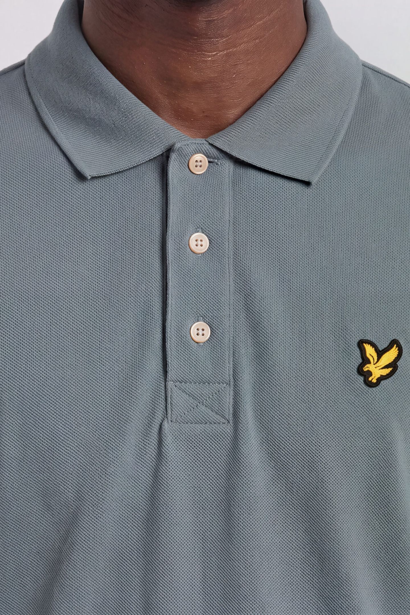 PLAIN POLO SHIRT SILVER PINE 5