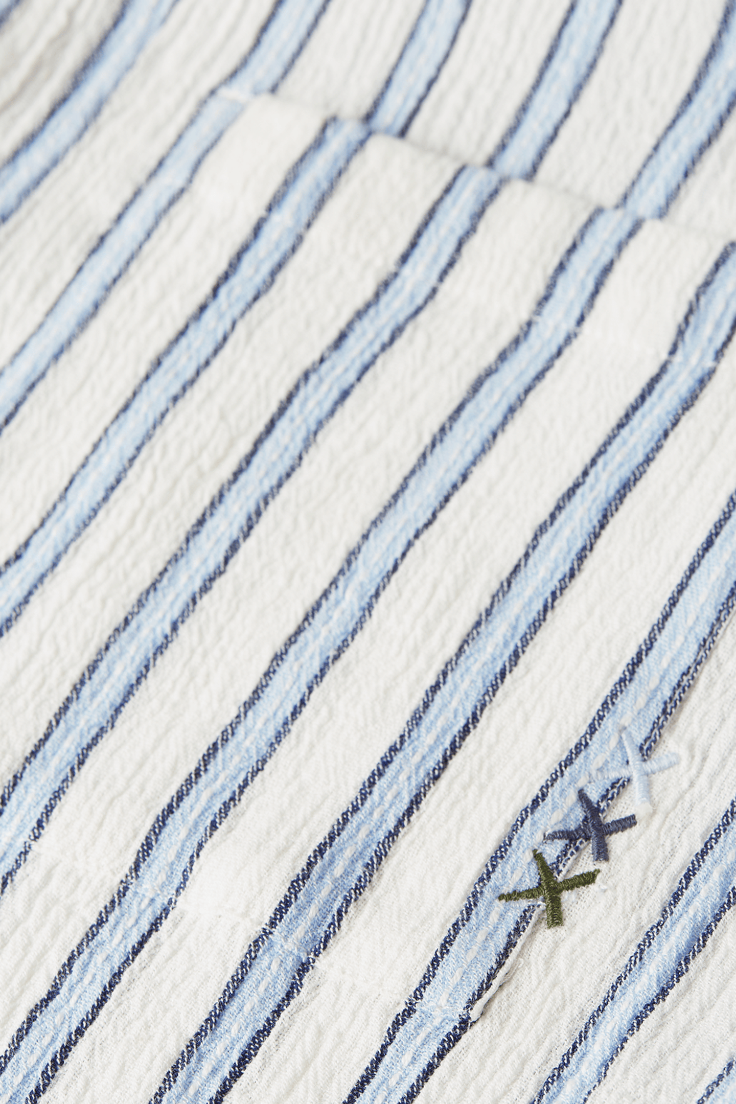 STRIPED CRINKLE STRUCTURE REGULARFIT SHIRT WHITE/PASTEL 6