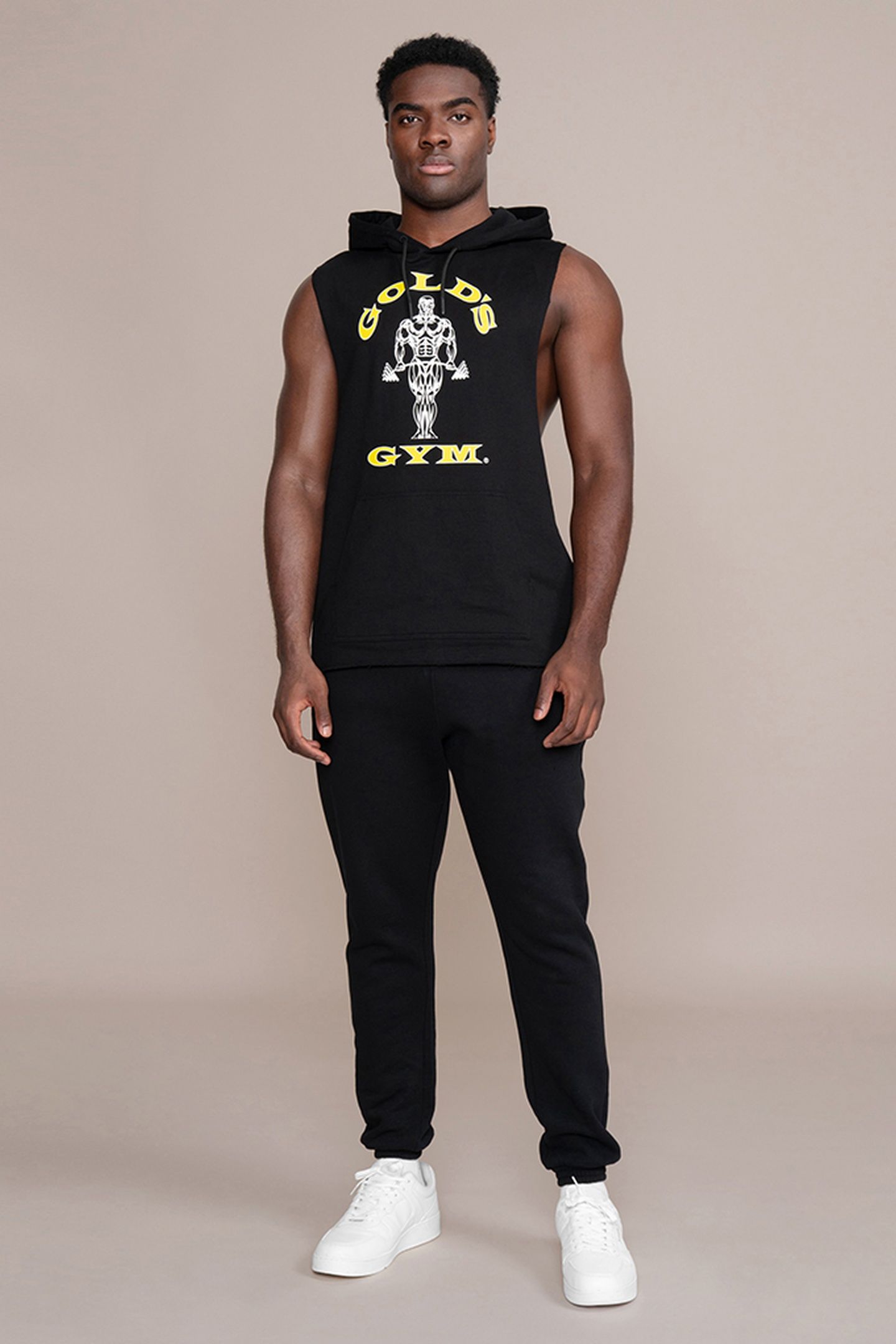 MUSCLE JOE SLEEVELESS HOODIE GREY 2