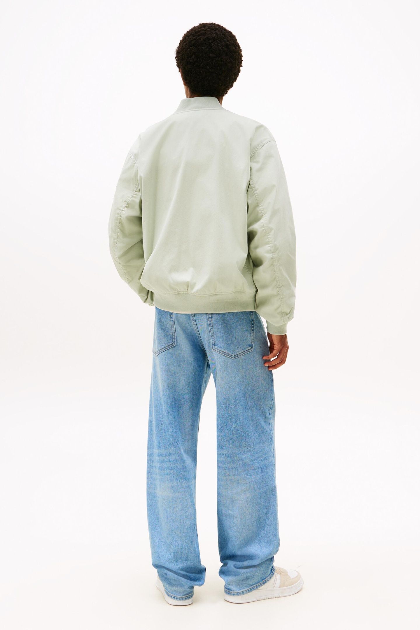 TJM COTTON BOMBER JACKET MISTY SAGE 3