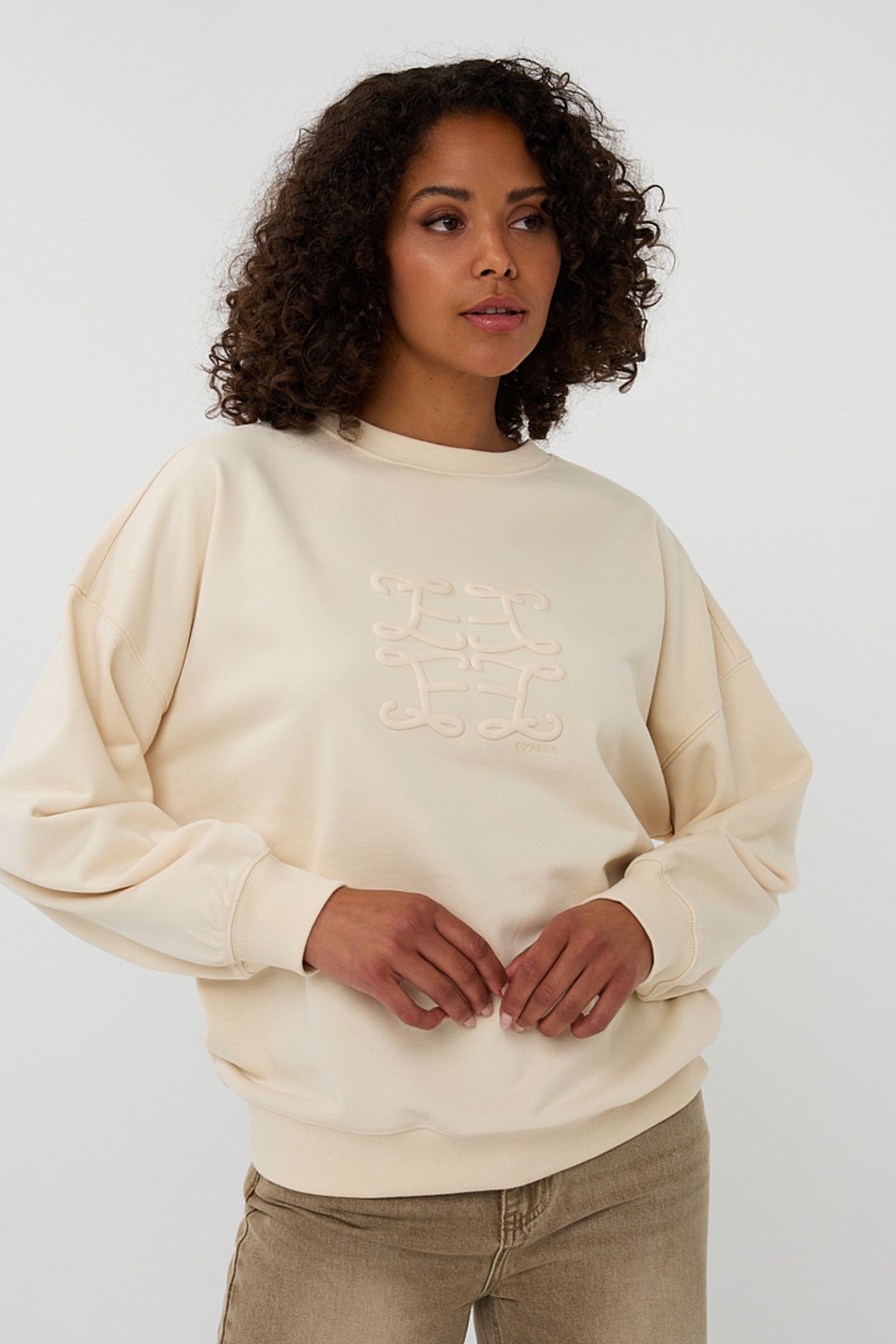 SWEATER EMBOSSED ECRU 2