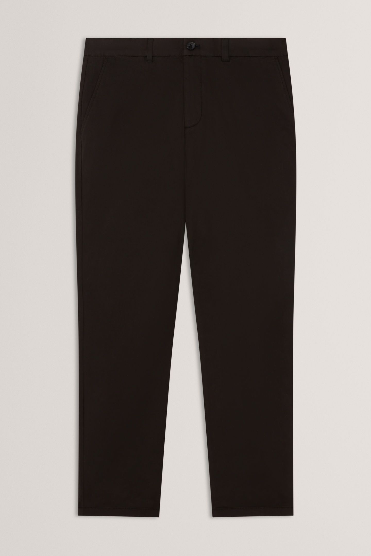 SLIM COTTON STRETCH CHINO TROUSER BLACK 3
