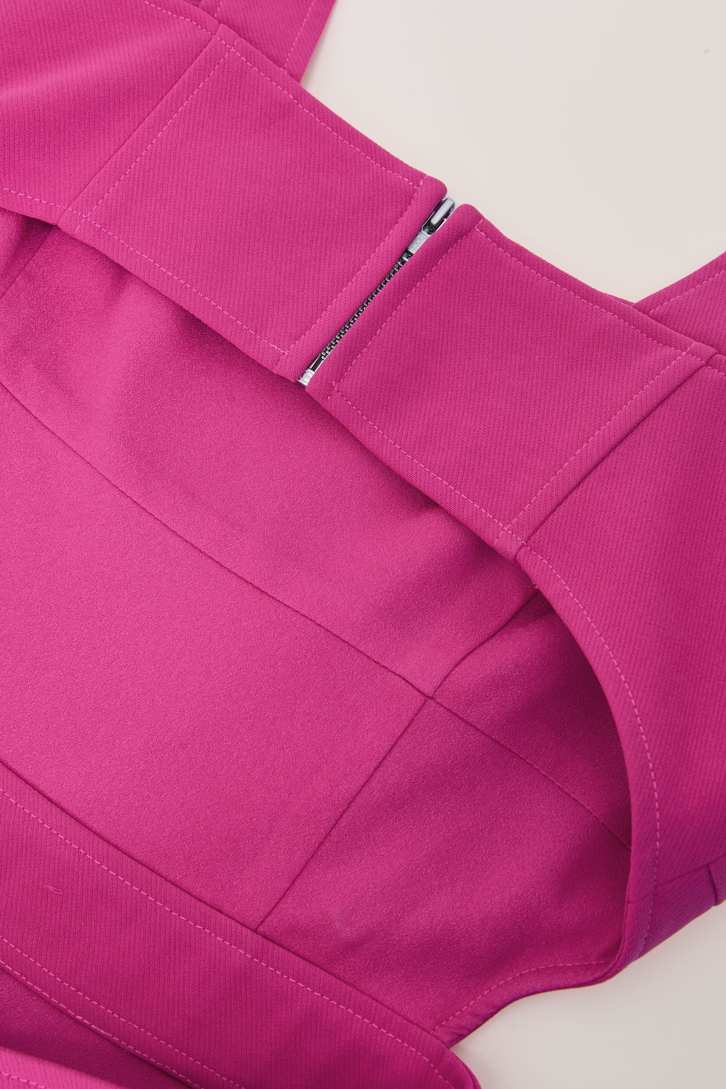 WAISTED MIDI DRESS RASPBERRY PINK 7