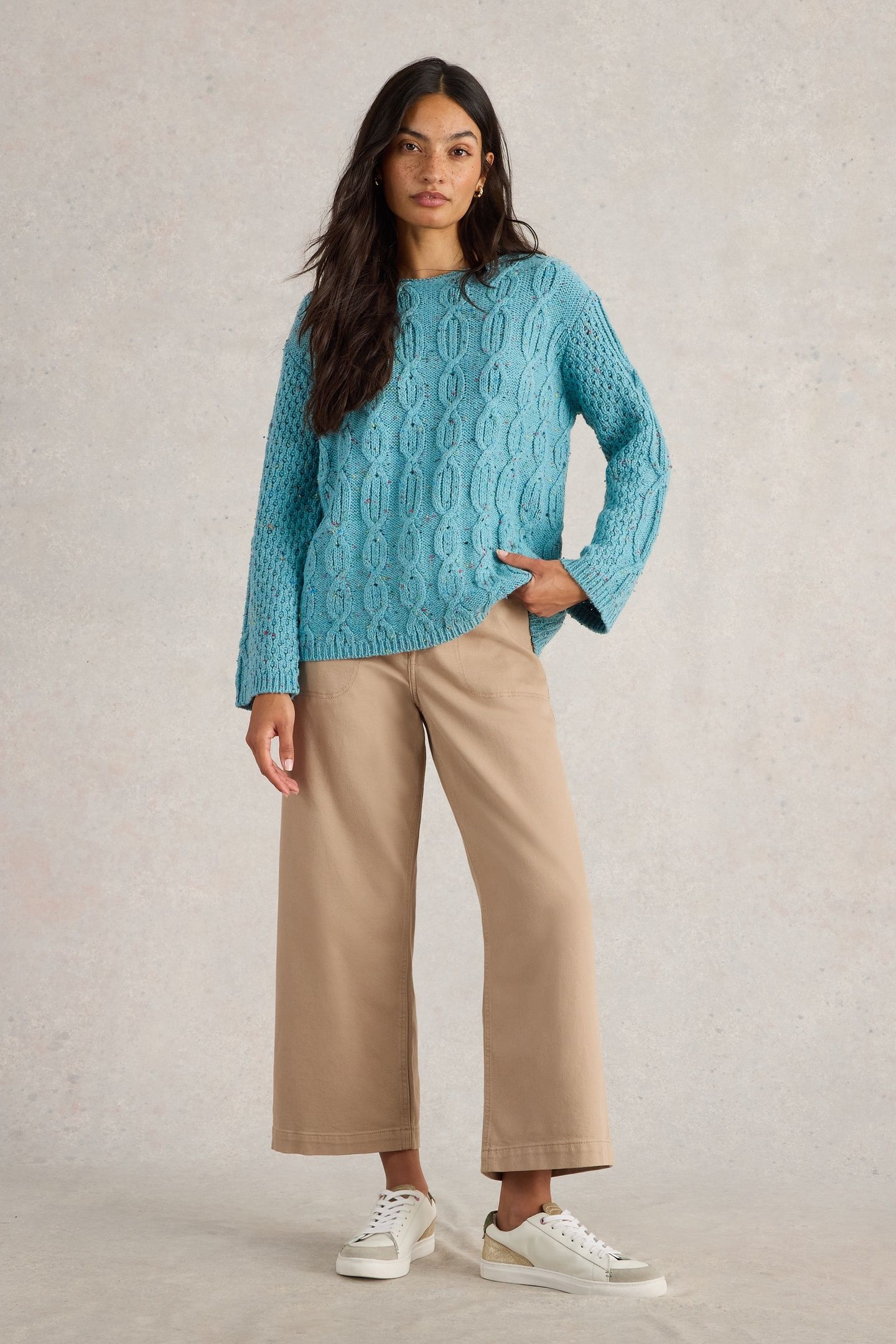 CABLE NEP JUMPER MID BLUE 1