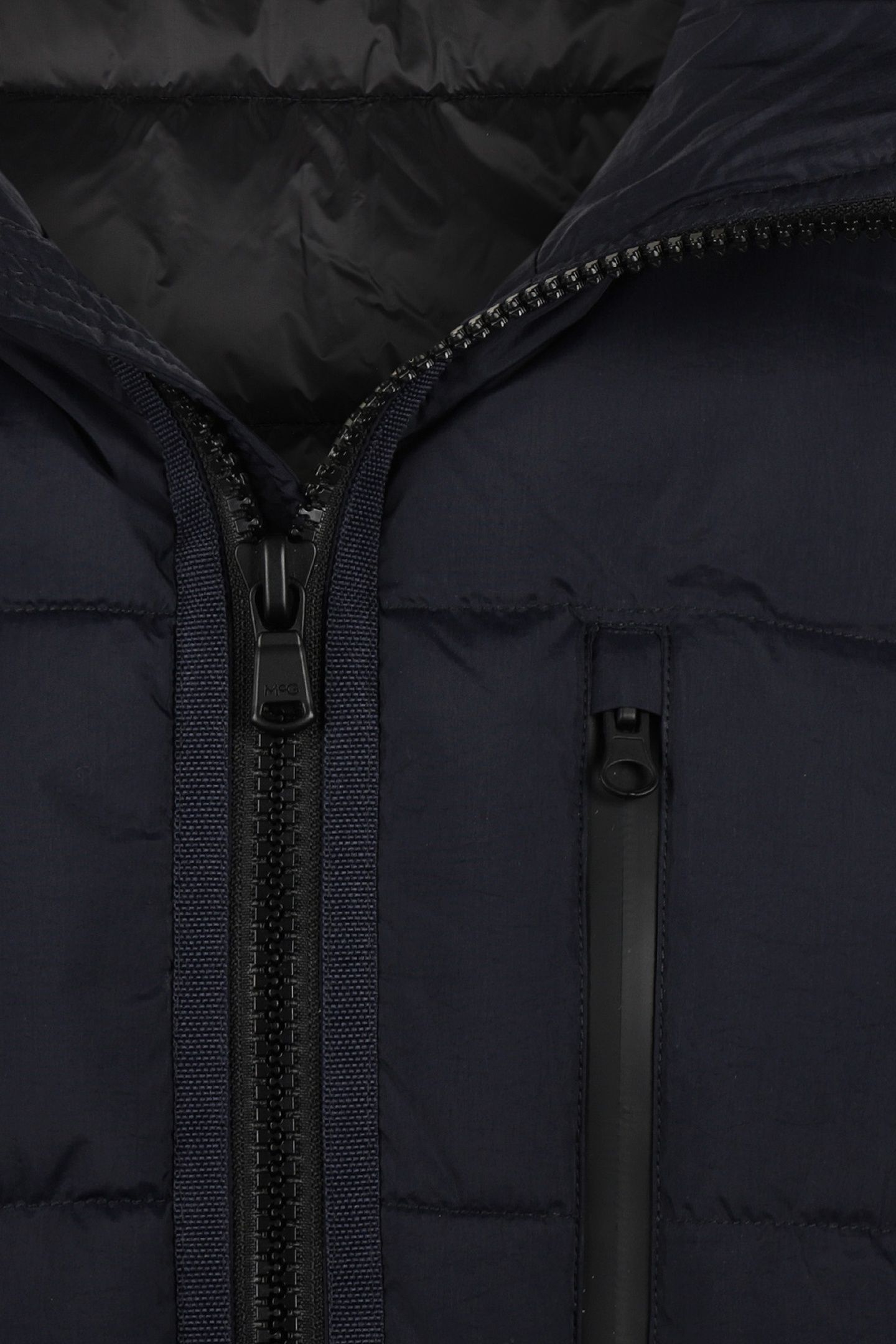 HOODED BOMBER JACKET NAVY 8