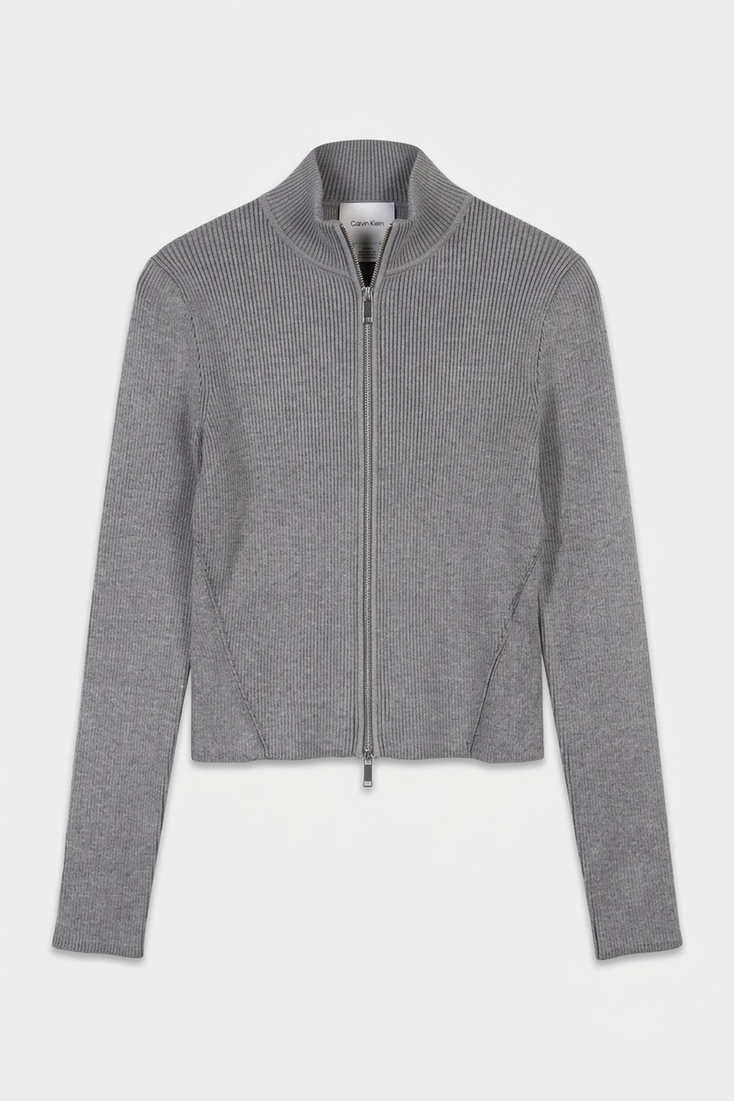 SNOWY PLAITED LONG SLEEVE GREY HEATHER 3