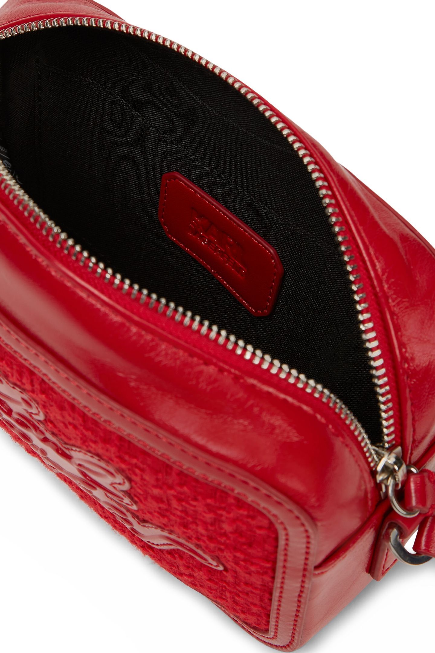 SHOPPER TEXT CAMERA BAG KLASSIC RED 3