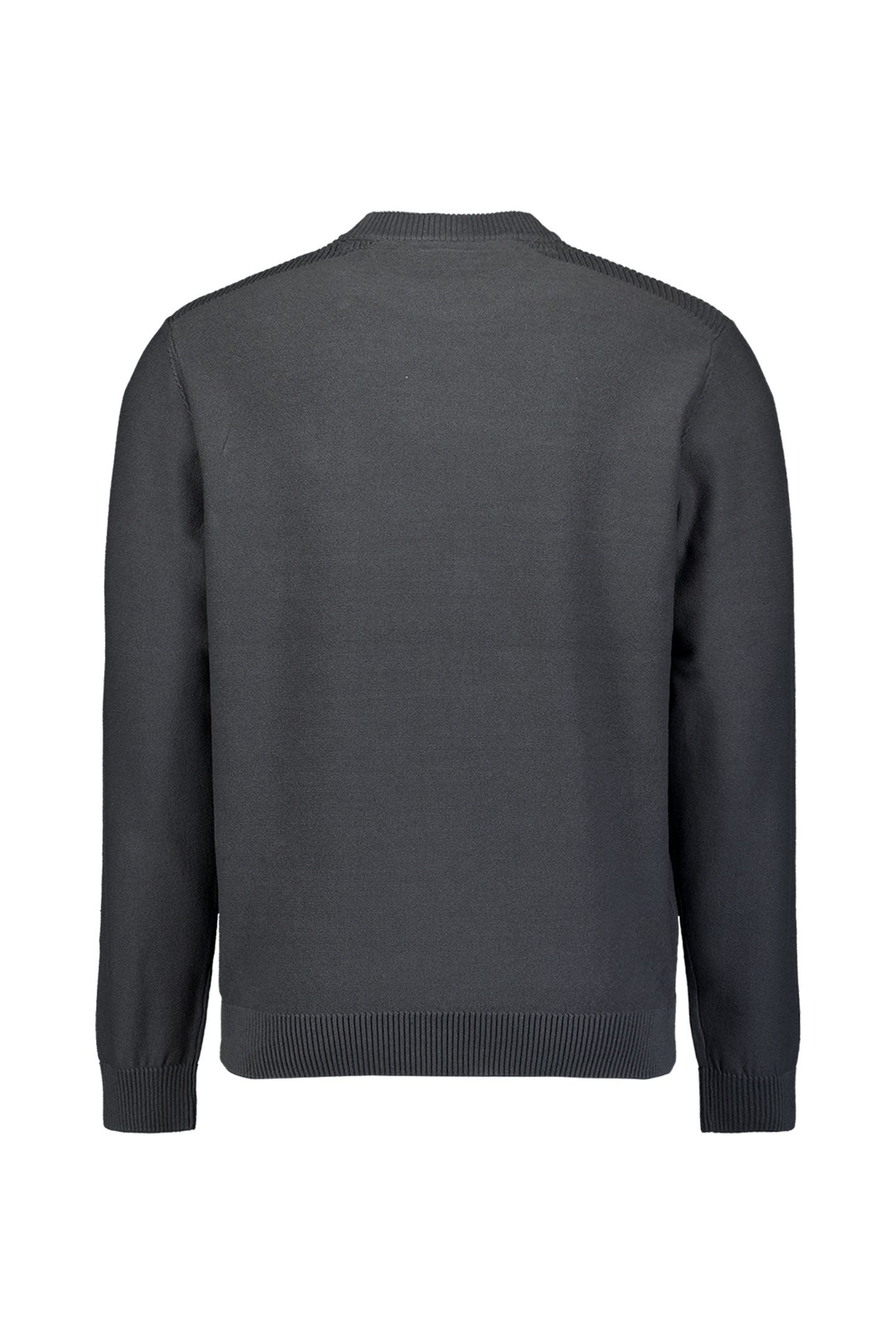 PULLOVER CREWNECK SHOULDER DETAIL DARK STEEL 5