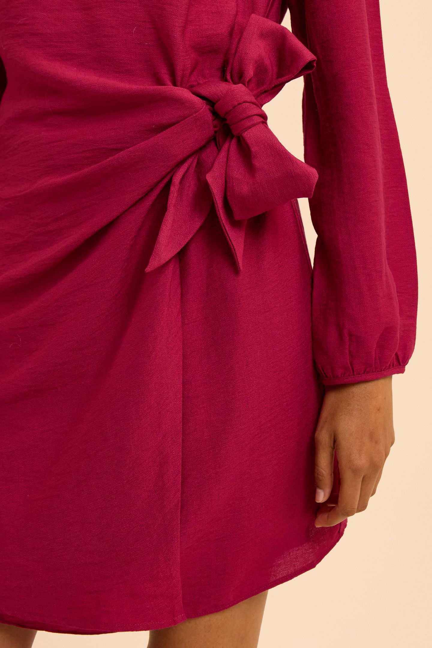 PINK LONG-SLEEVED DRESS TO TIE ON SIDE 5