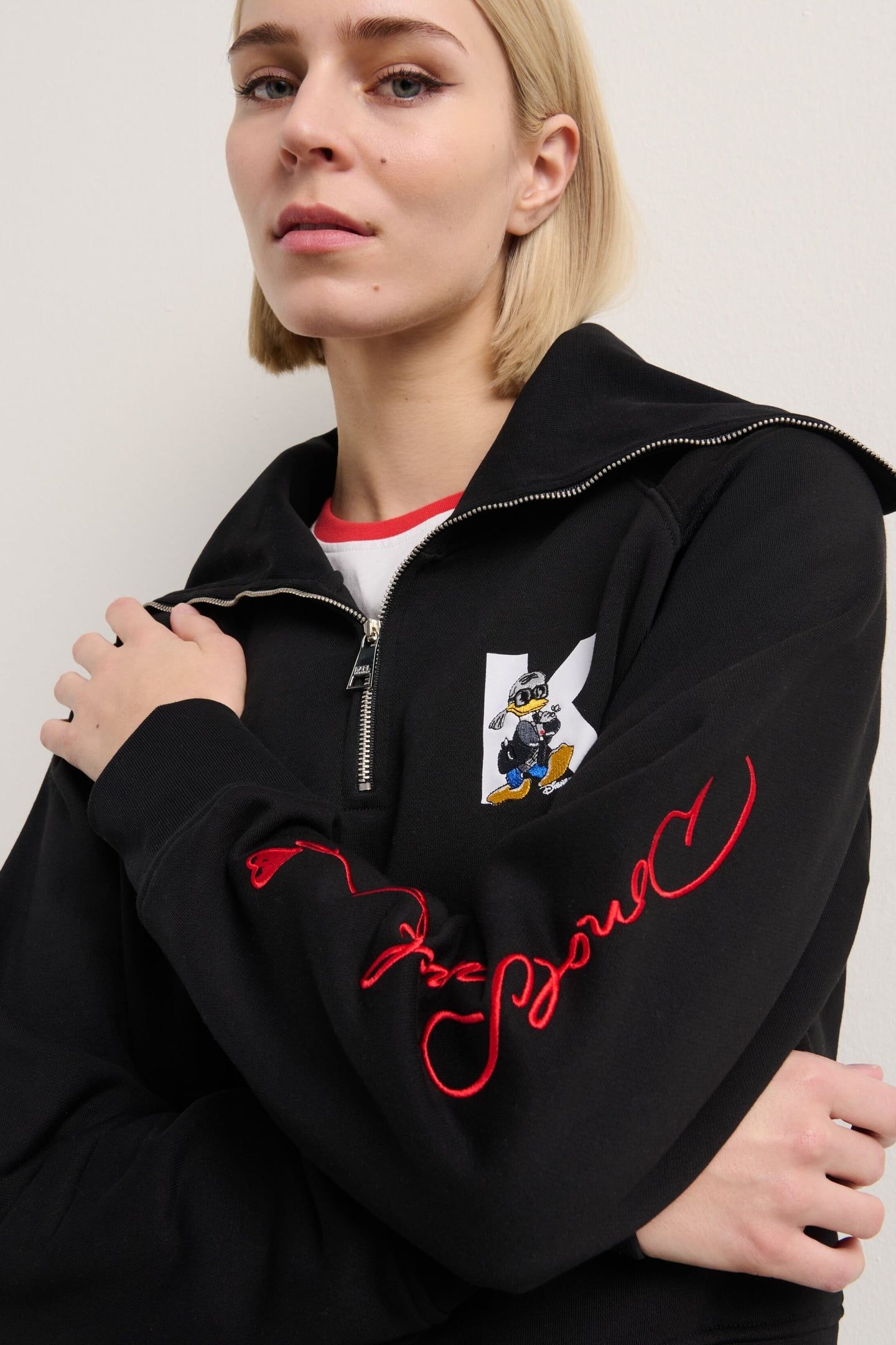 KLXDISNEY 1/2 ZIP SWEATSHIRT BLACK 6