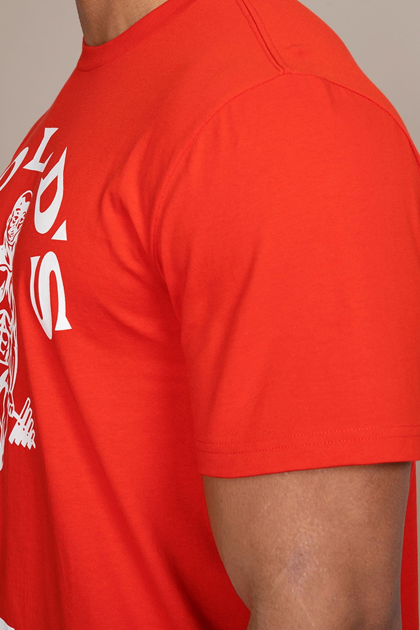 MUSCLE JOE CREW NECK TEE RED 4