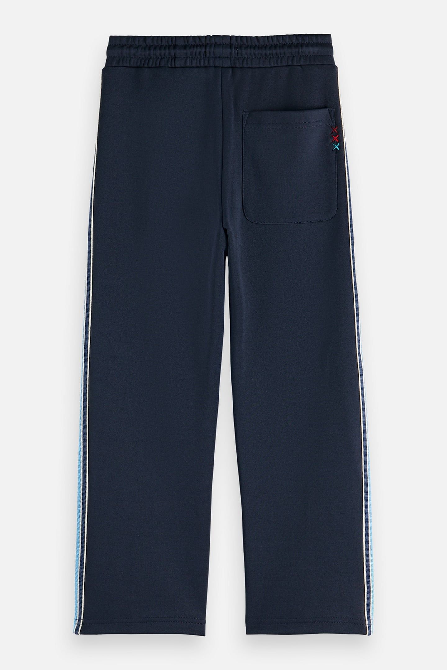 BOYS INTERLOCK STRAIGHTFIT TRACK PANTS NAVY 2