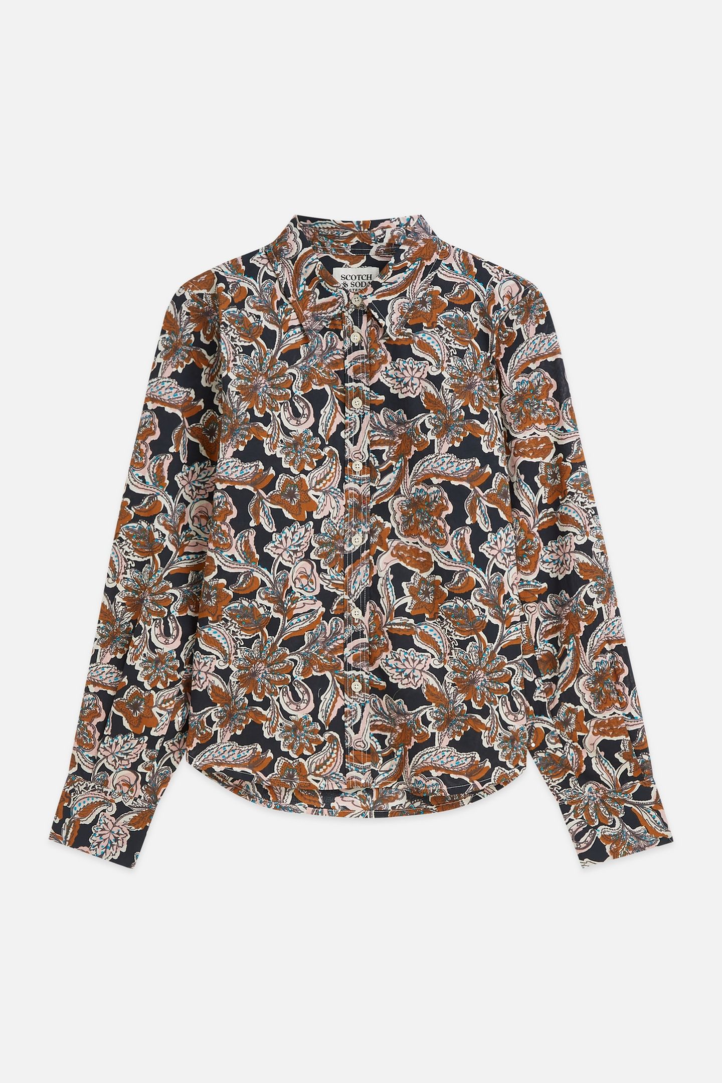 PRINTED RELAXED FIT SHIRT LUCKY BANDANA MULTI METEORITE 4