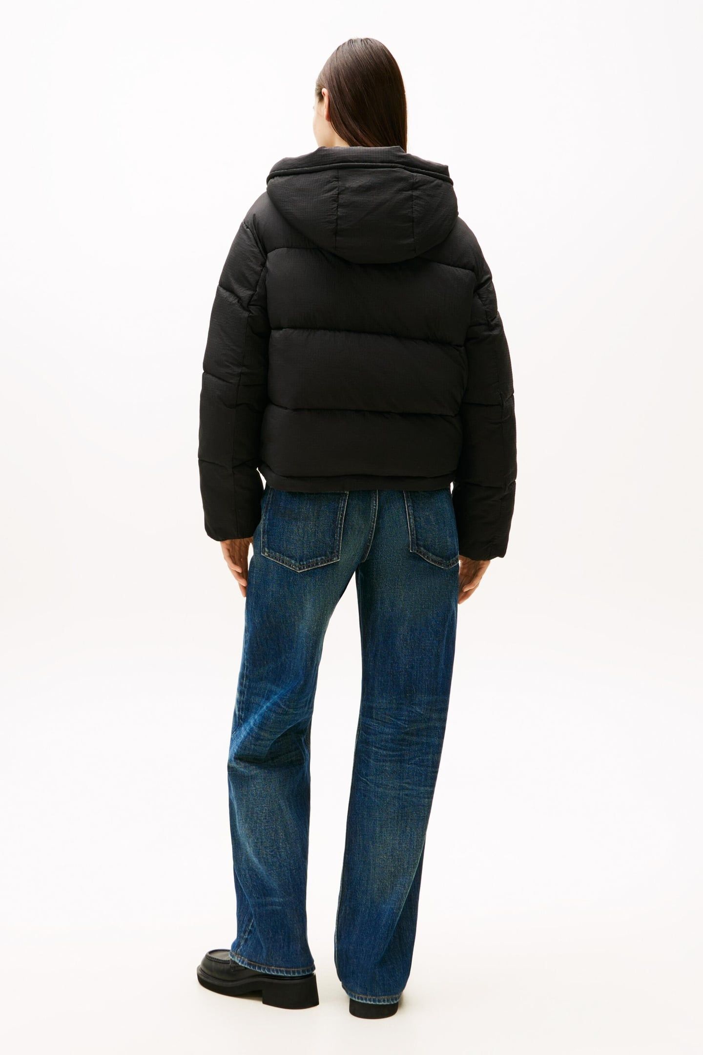 TJW HOODED PUFFER JACKET BLACK 3
