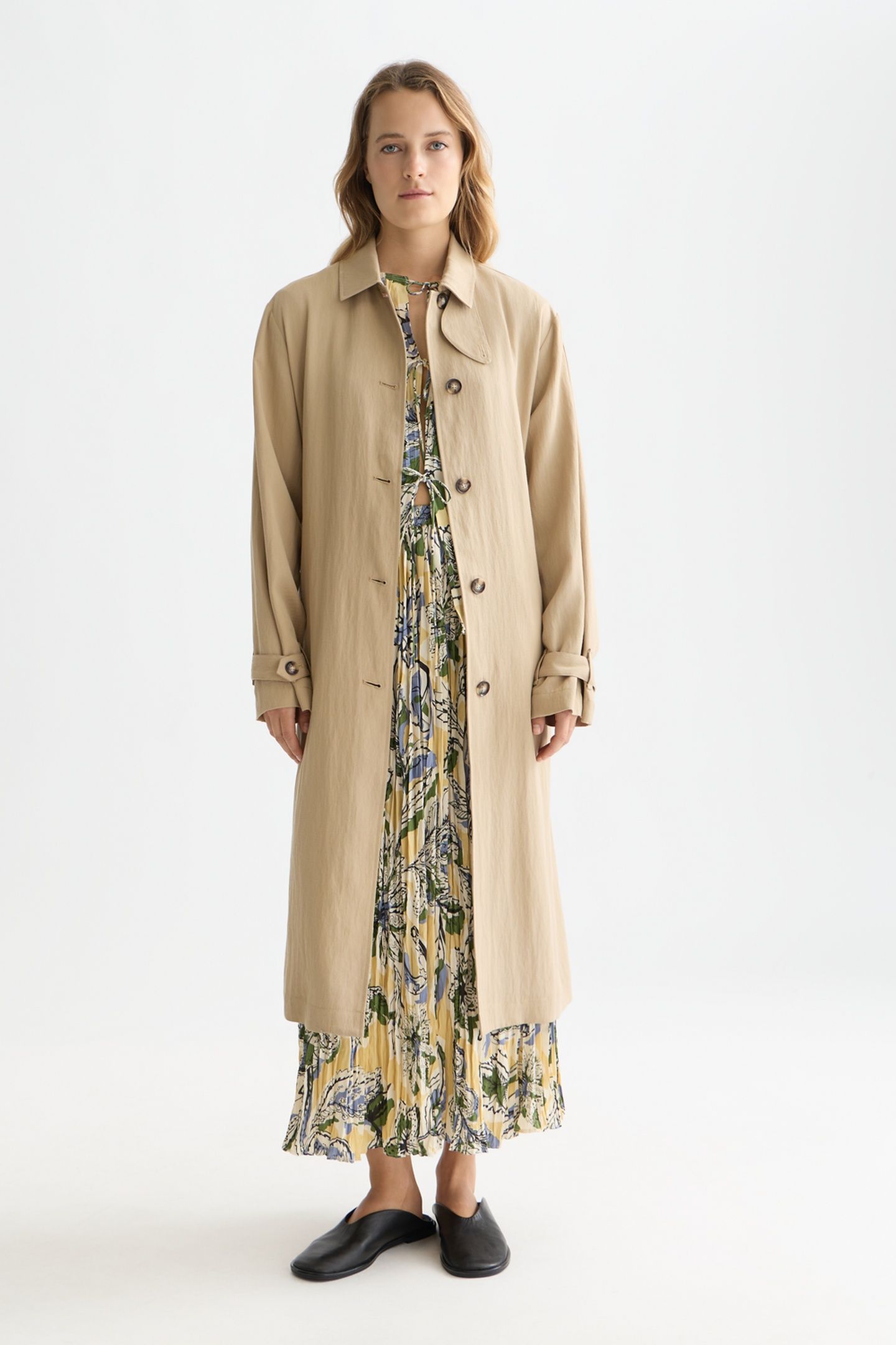 FLOWY TRENCHCOAT TRAVERTINE 3