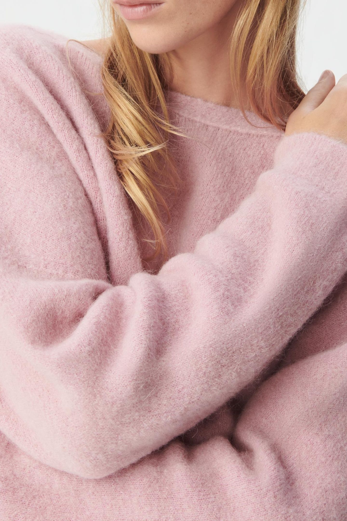 PINK FINE KNIT BACK/FRONT REVERSIBLE CARDIGAN 7