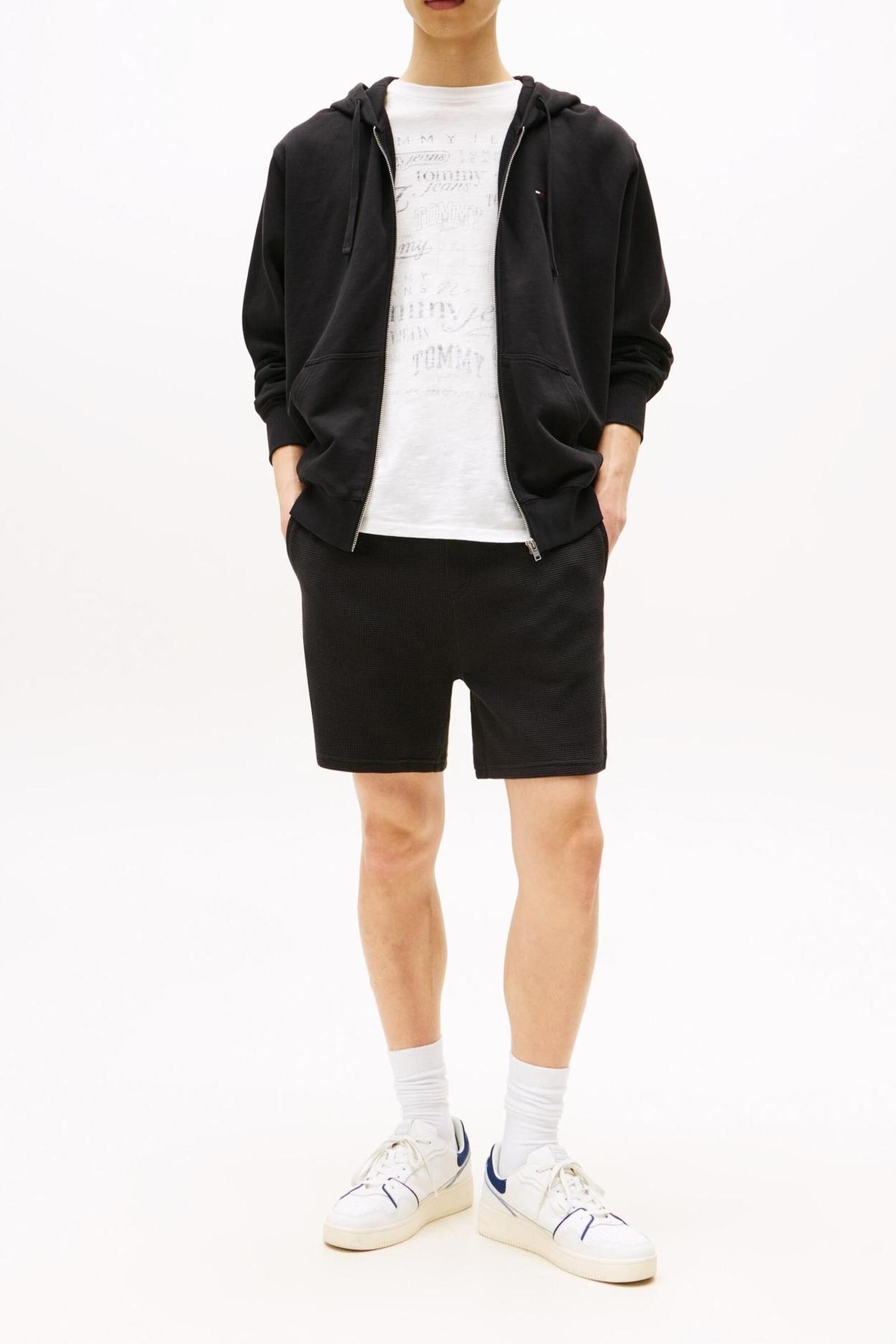 TJM RELAXED WAFFLE SCRIP BLACK 2