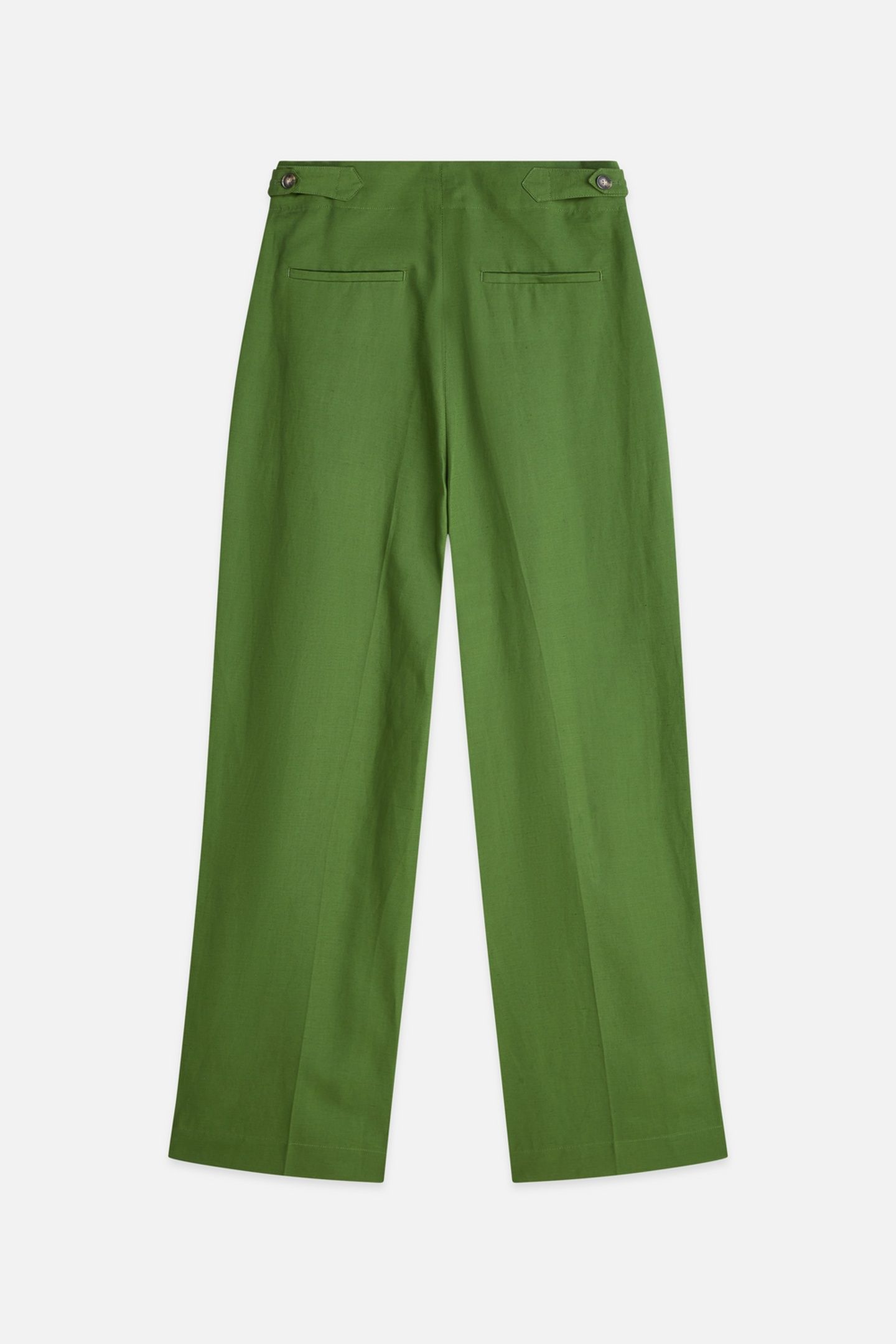LOU - LYOCELL HIGH RISE WIDE LEG PANTS GARDEN GREEN 2