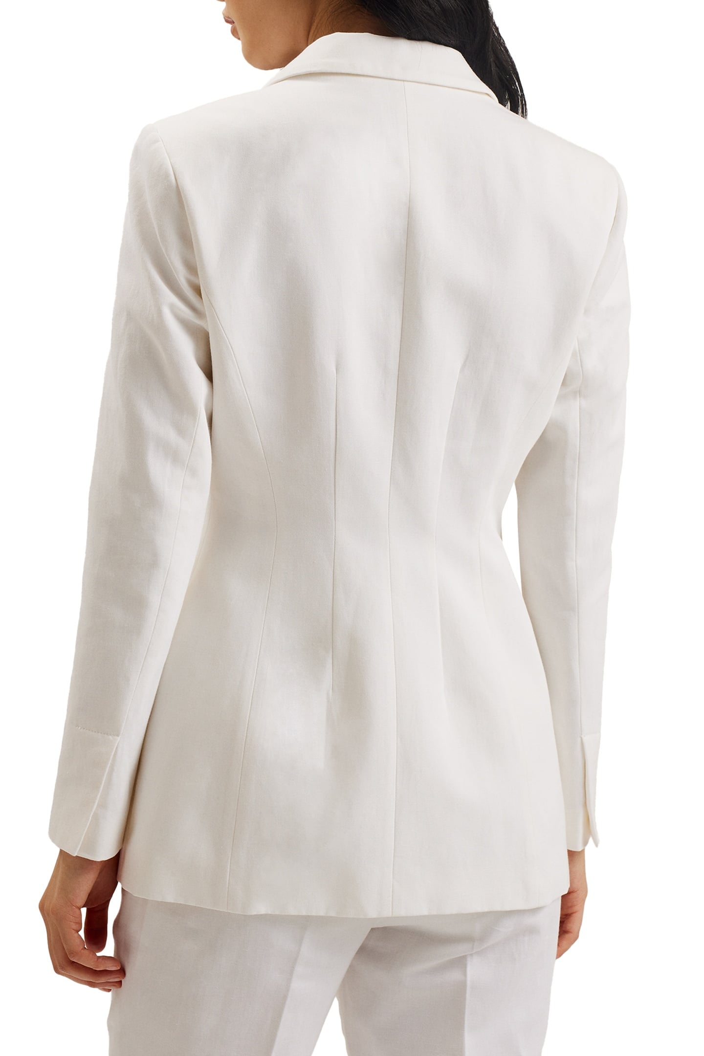 MUSUB TAILORED JACKET WITH FAUX POCKET WHITE 2