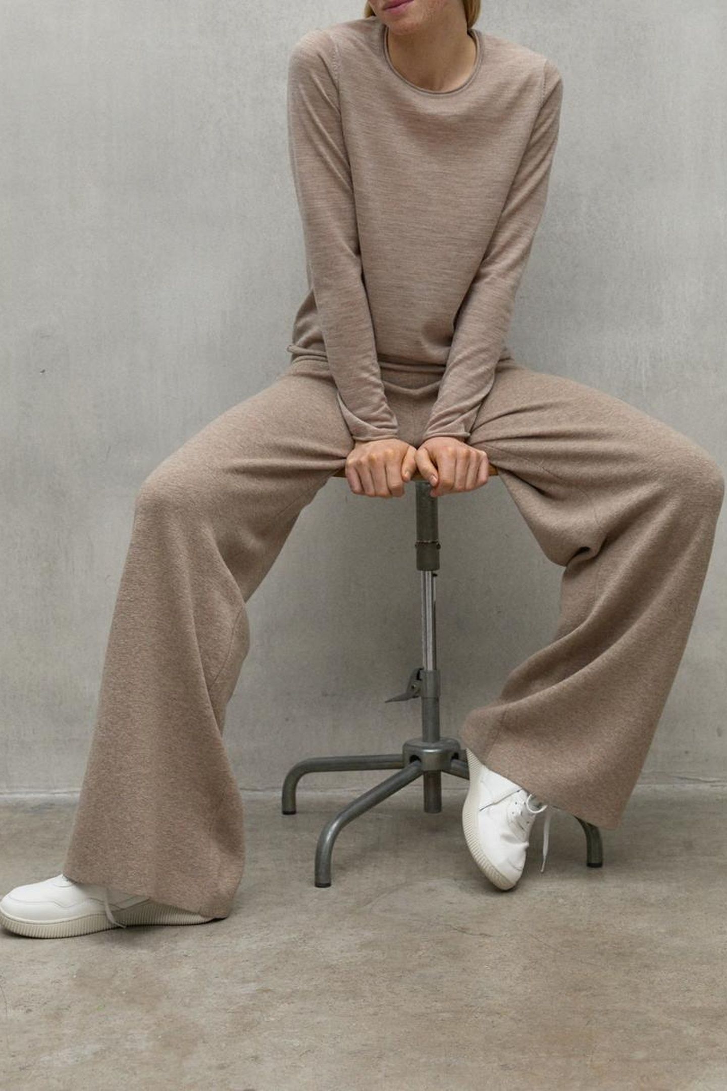 MILOALF KNIT DARK SAND MELANGE 3