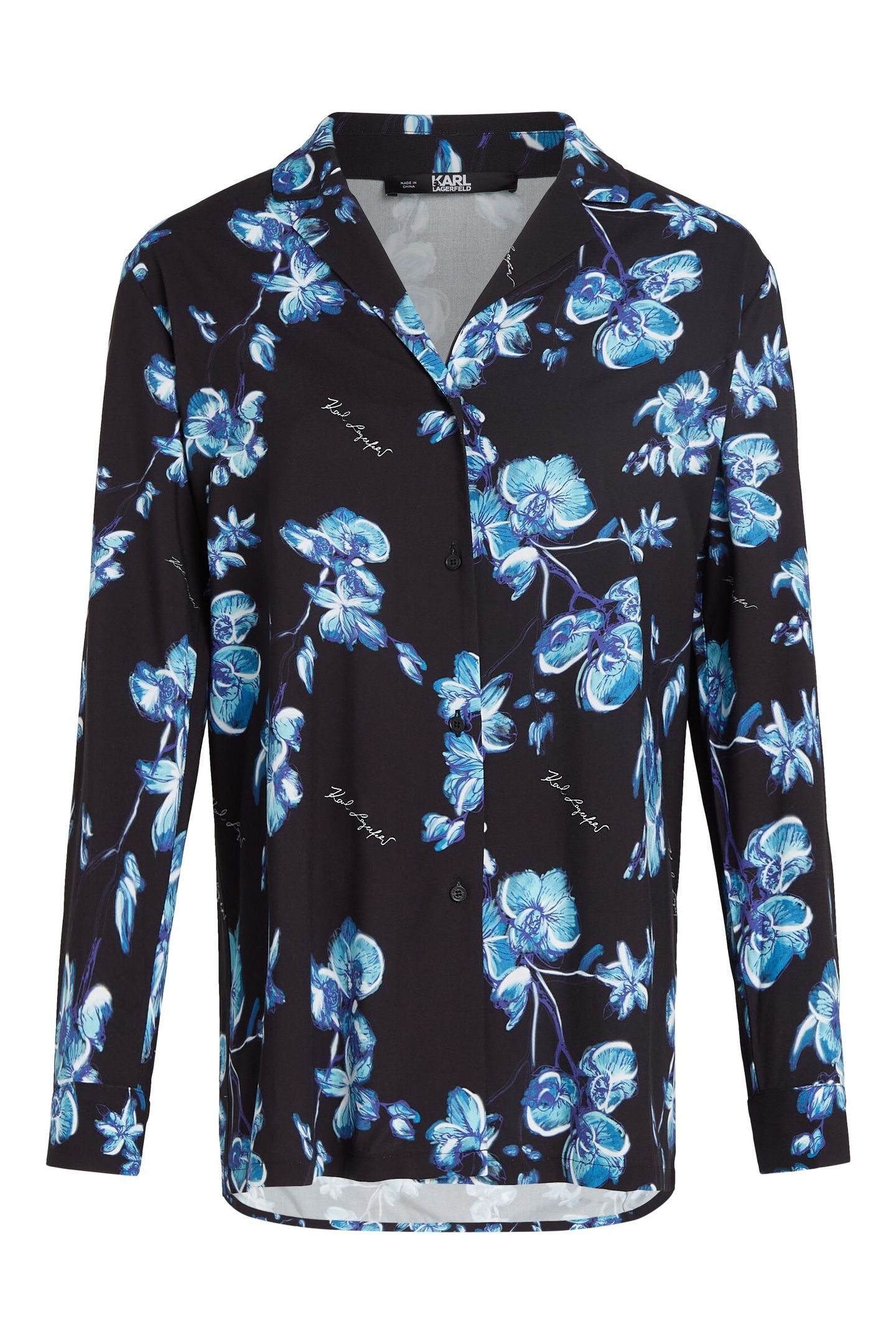 ORCHID FLUID BLOUSE BLUE ORCHID PRINT 1