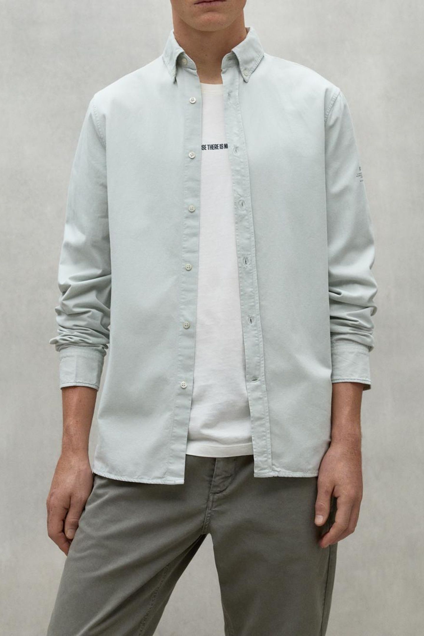 ANTEJOALF SHIRT PLAIN GREY 1