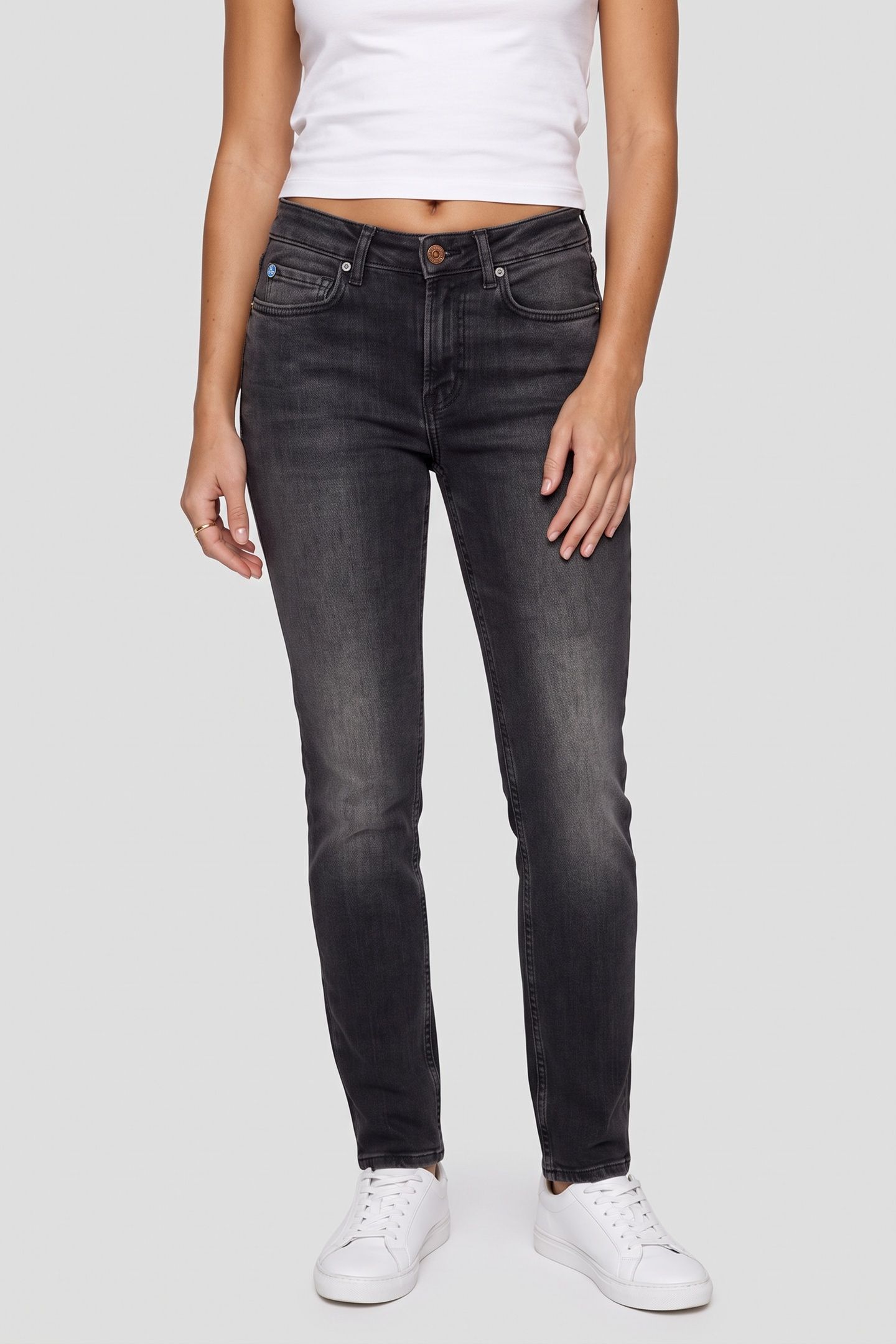 CORE HIGH FIVE SLIM SUPER STRETCH JEANS BLACK NIGHT 1