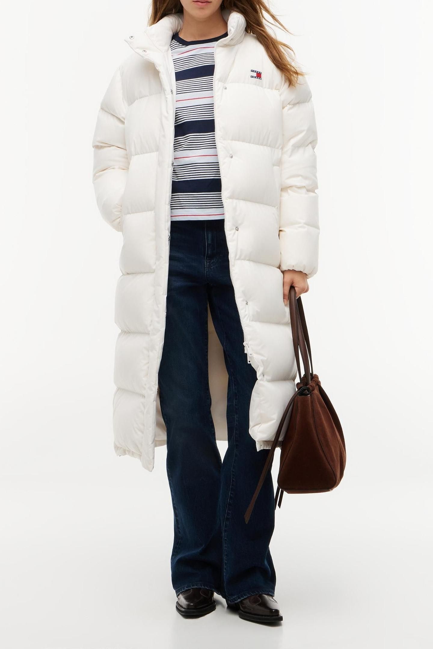 ALASKA LONG PUFFER COAT WHITE 1