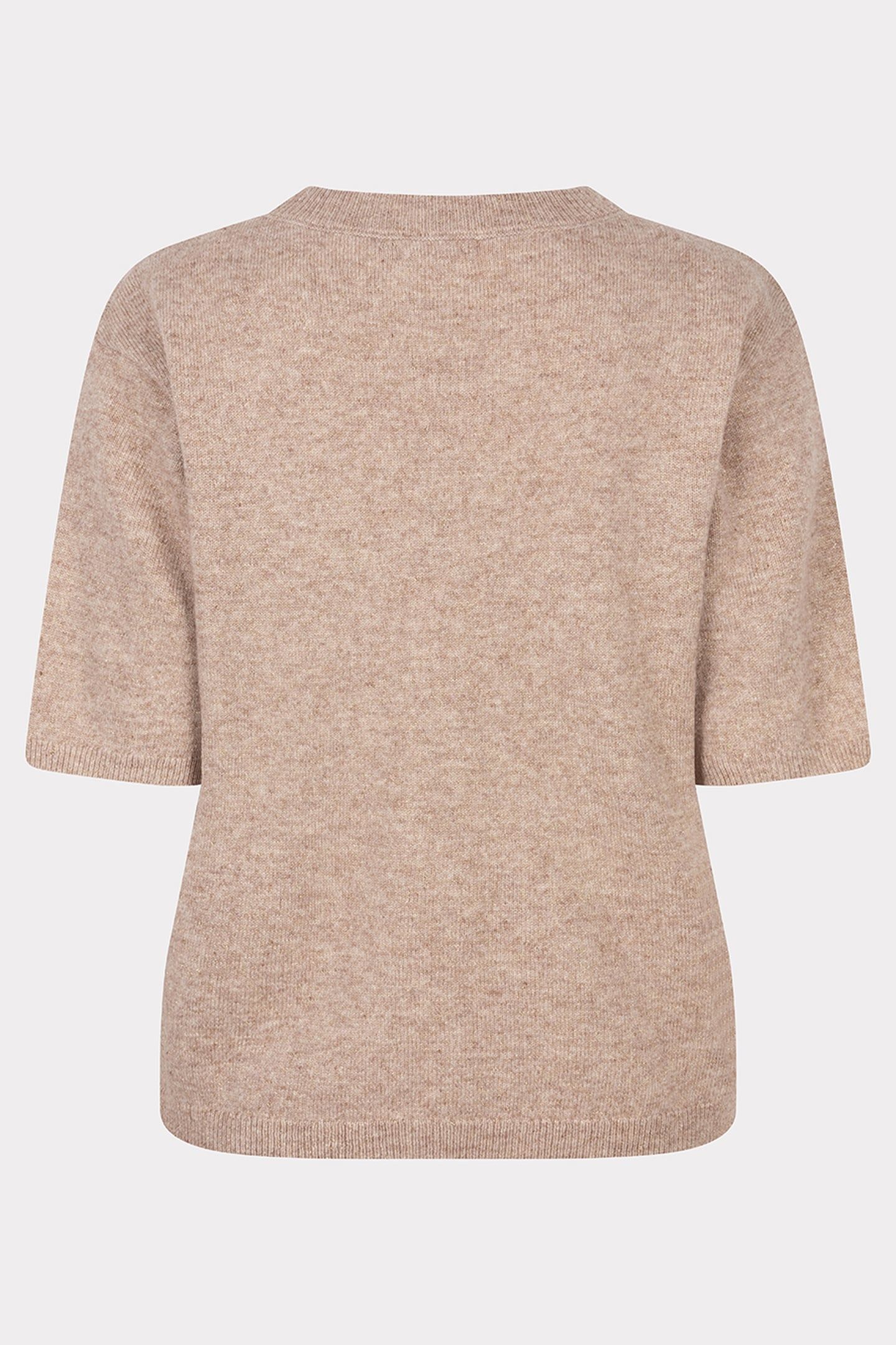 SWEATER S/SLVE WOOL TAUPE 5