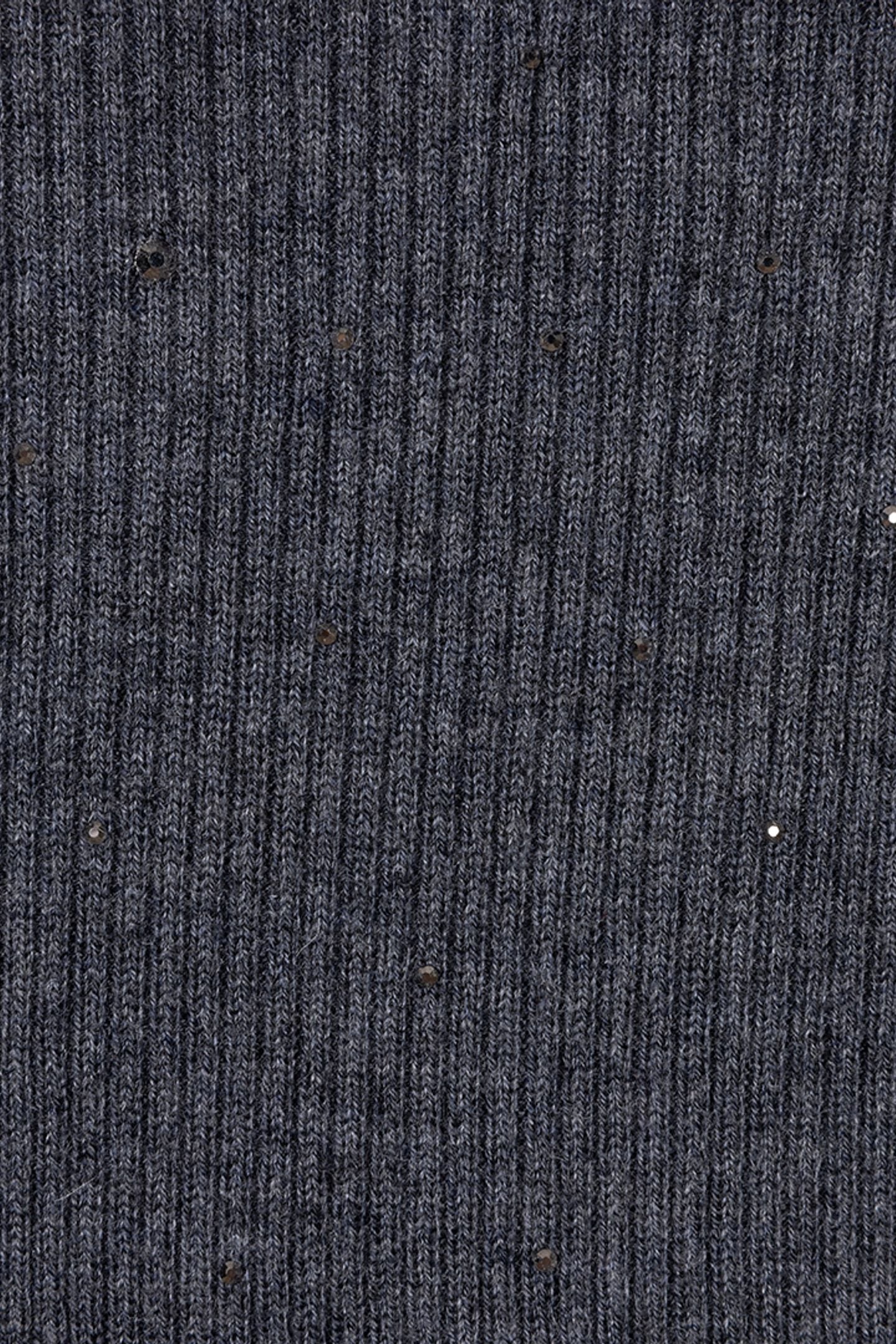 TOP RIB S/SLVE STUDS DARK GREY MELANGE 6
