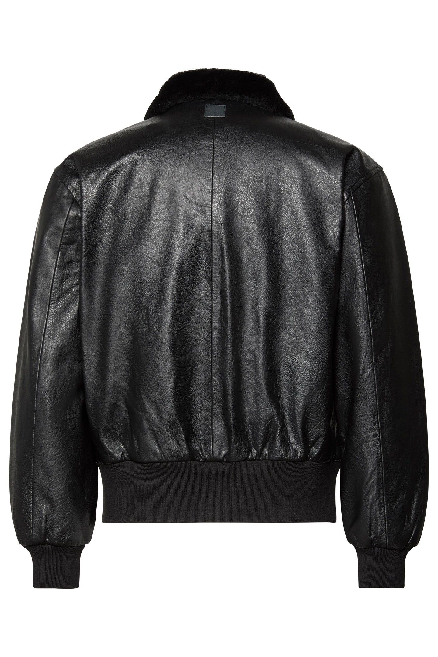 LS LEATHER BOMBER BLACK 3