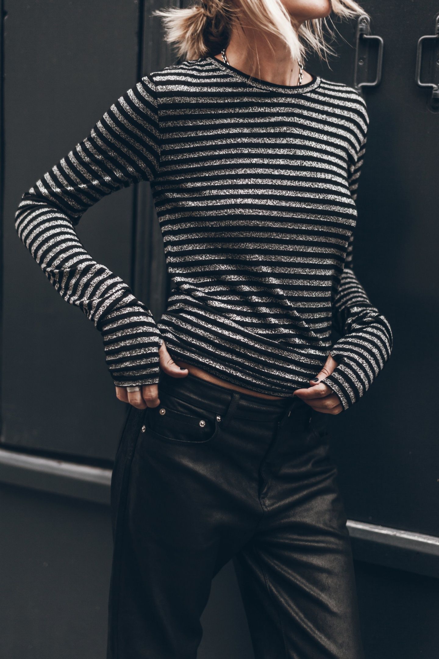 THE STRIPED SPARKLY THIN LONGSLEEVE 1