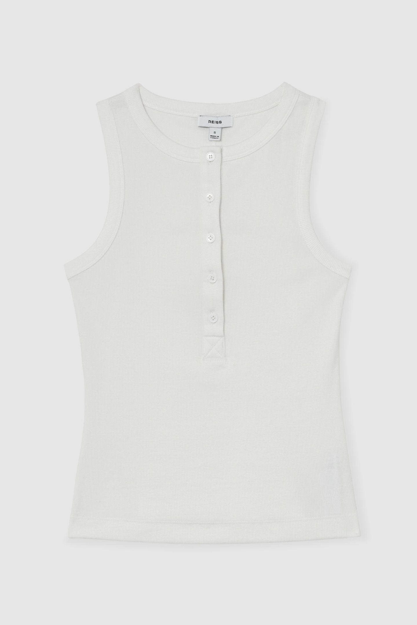 RIB VEST WHITE 4