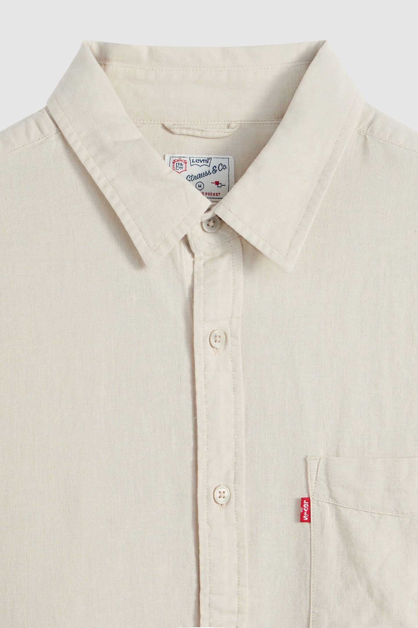 SUNSET ONE POCKET COTTON LINEN SHIRT 6