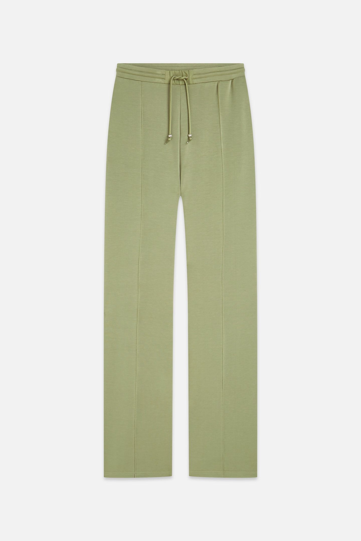 TENCEL PLEATED SWEATPANTS OIL GREEN 1