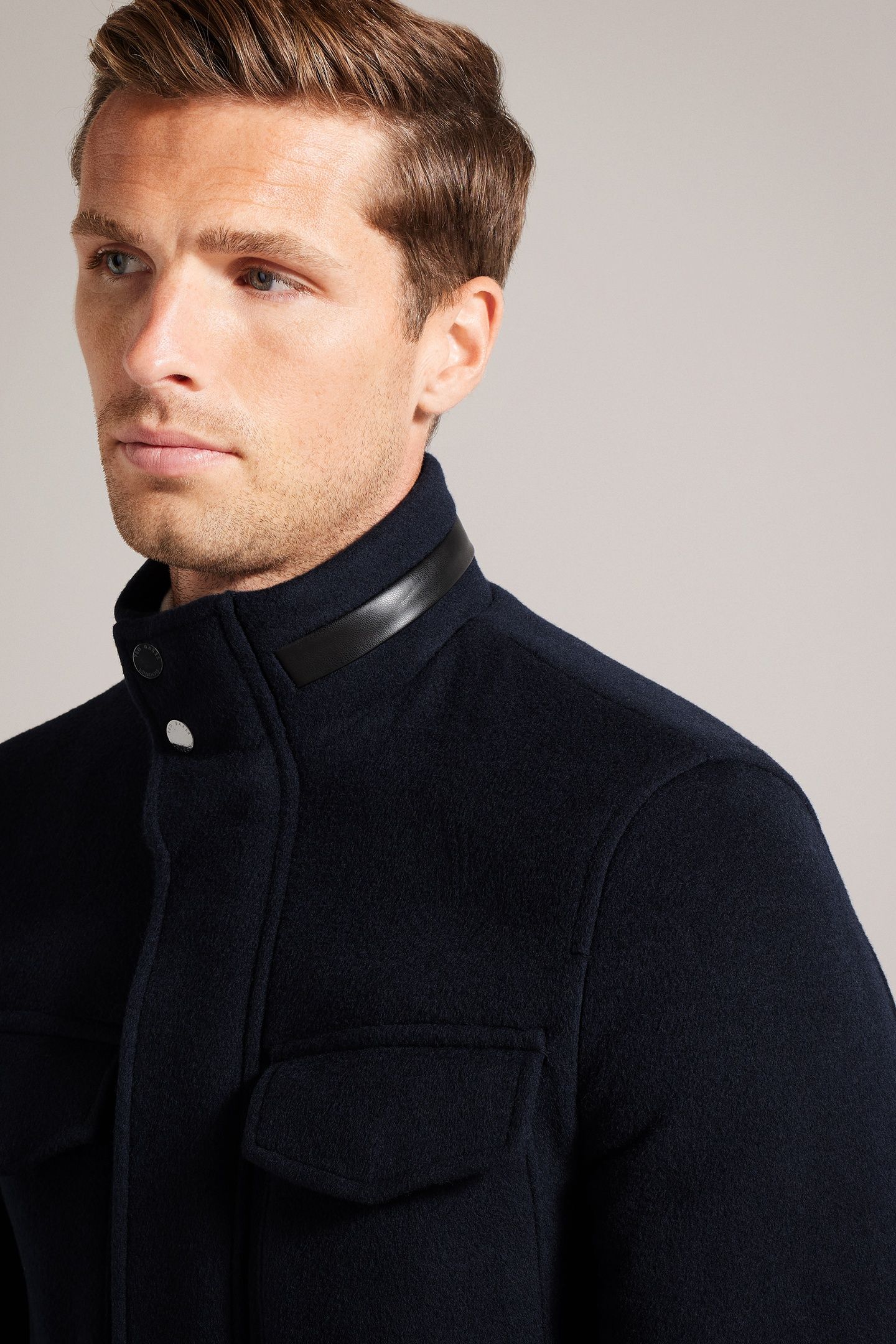 KNOWL FUNNEL NECK FIELD JACKET NAVY 5