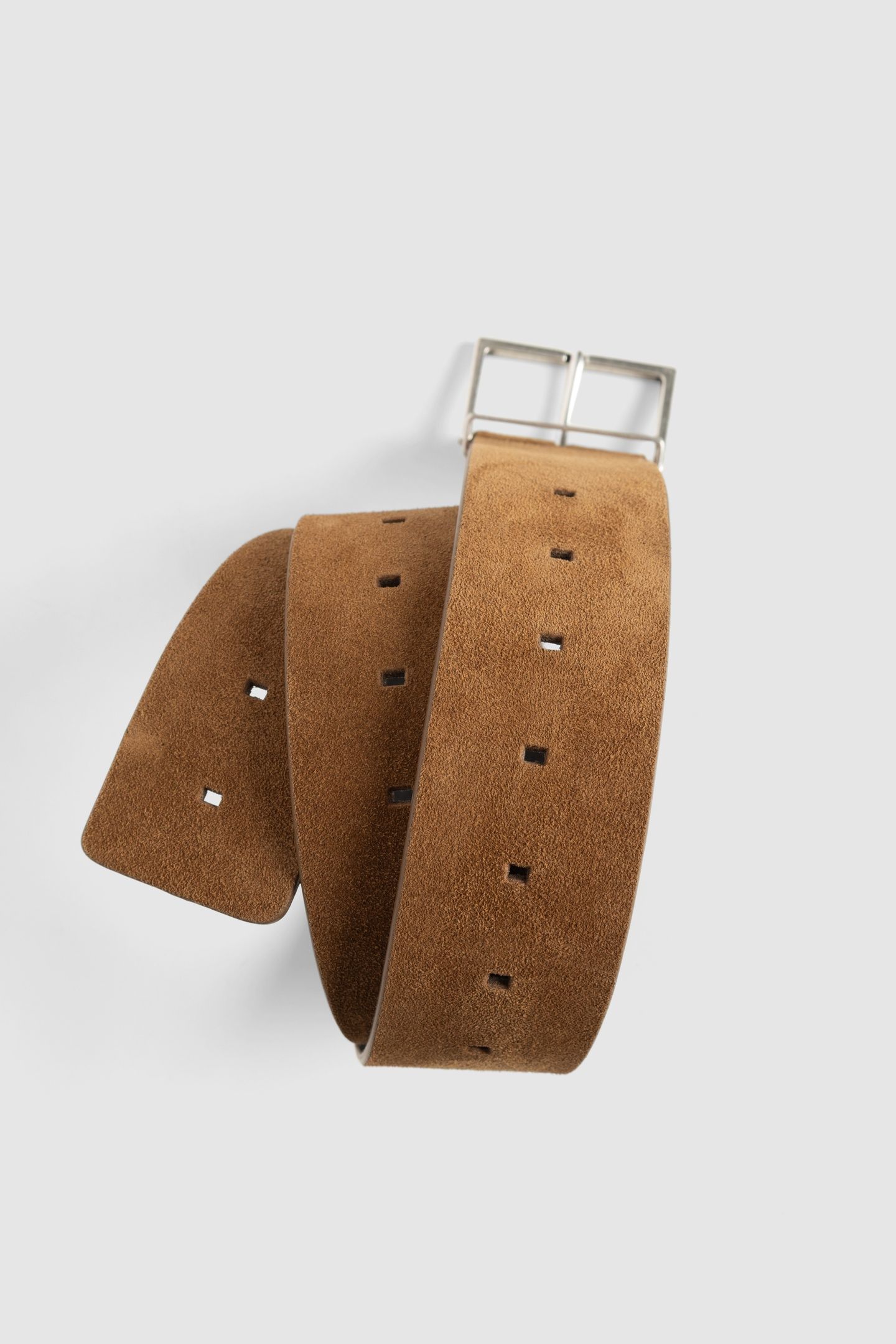 BEIGE SUEDE WIDE BELT 3