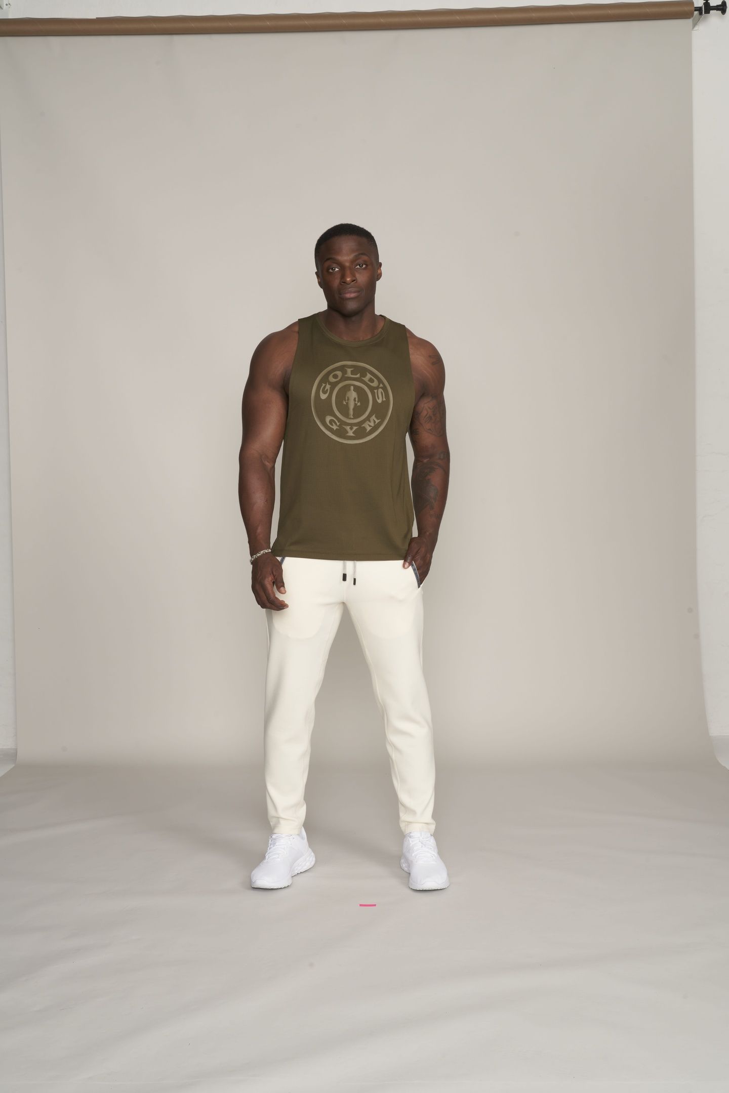 MENS TANKTOP - PIERCE OLIVE 1